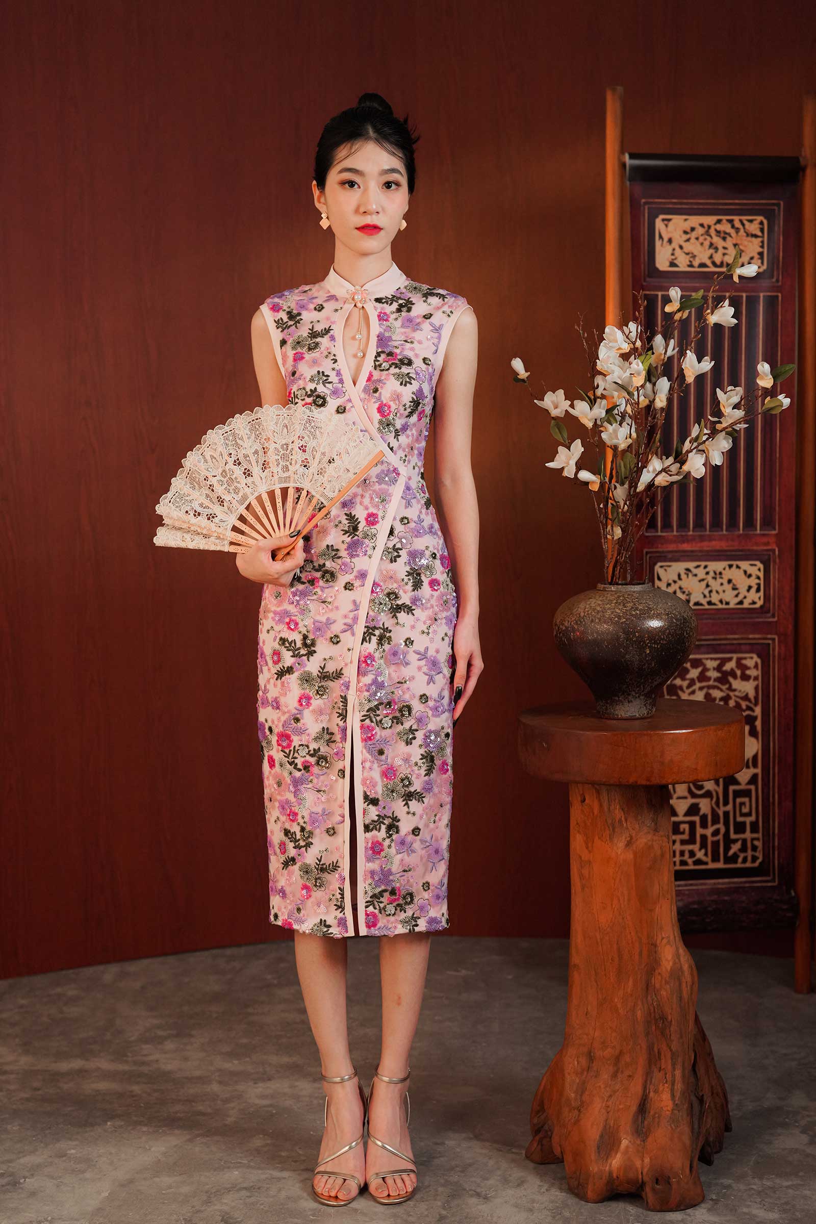 Qing Qipao (Lilac) - Image 11