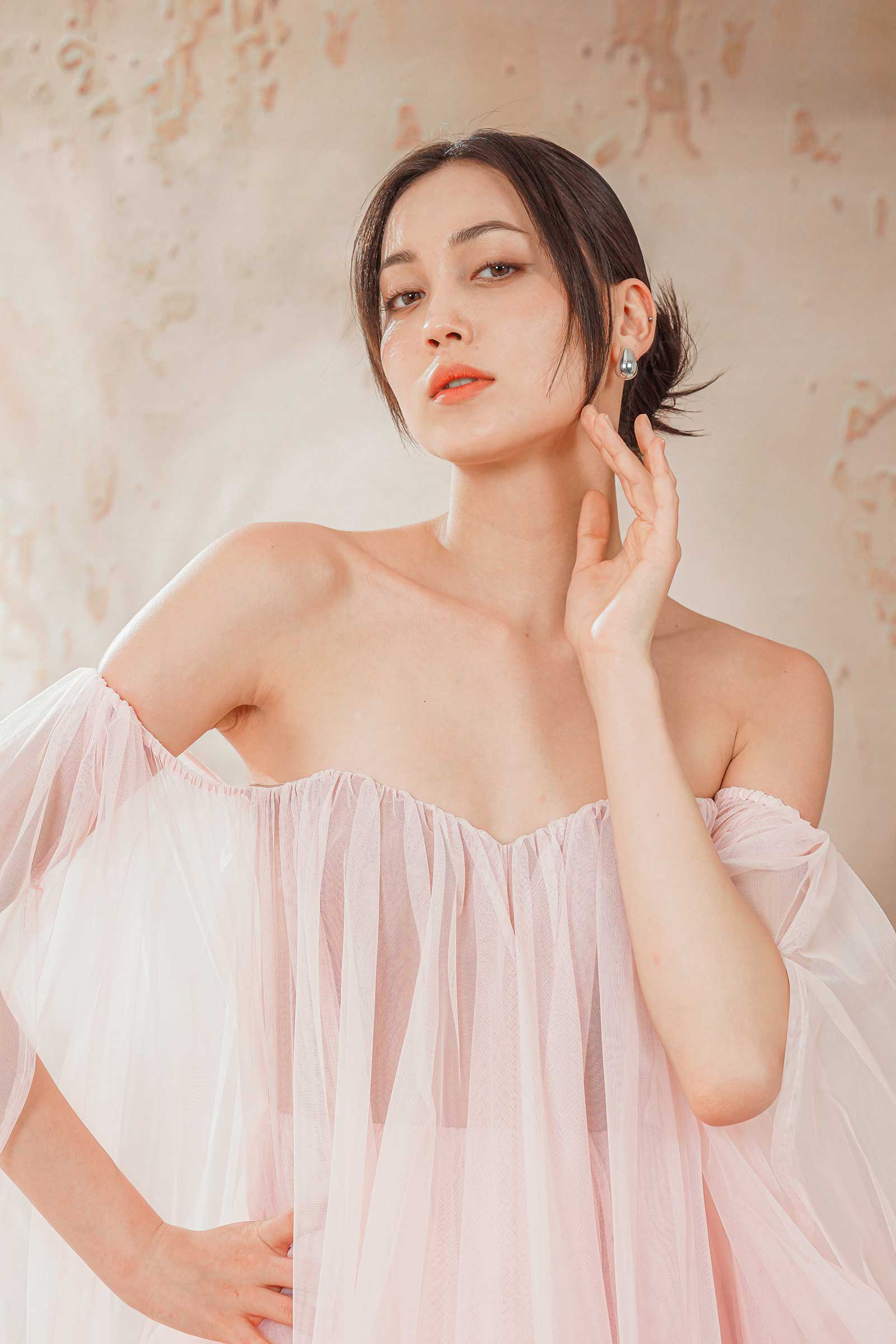 Dissior Tulle Romper Dress (Pink) - Image 3