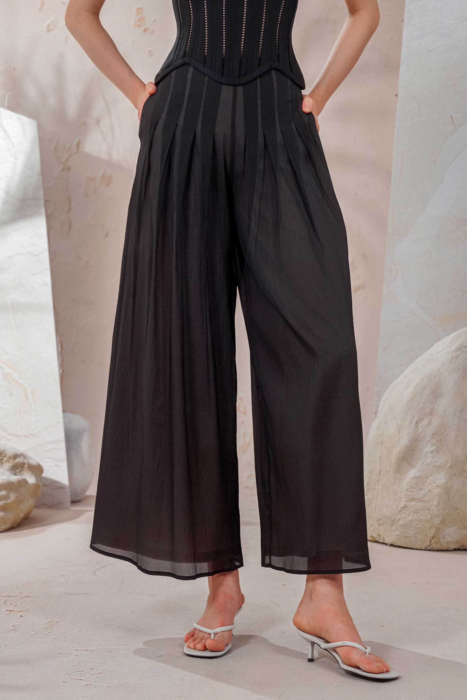 Darz Organza Pants (Black) - Image 7