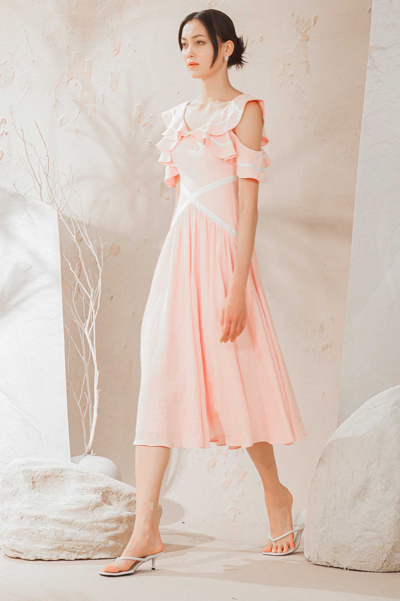 Darincie Dress (Baby Pink) - Image 3