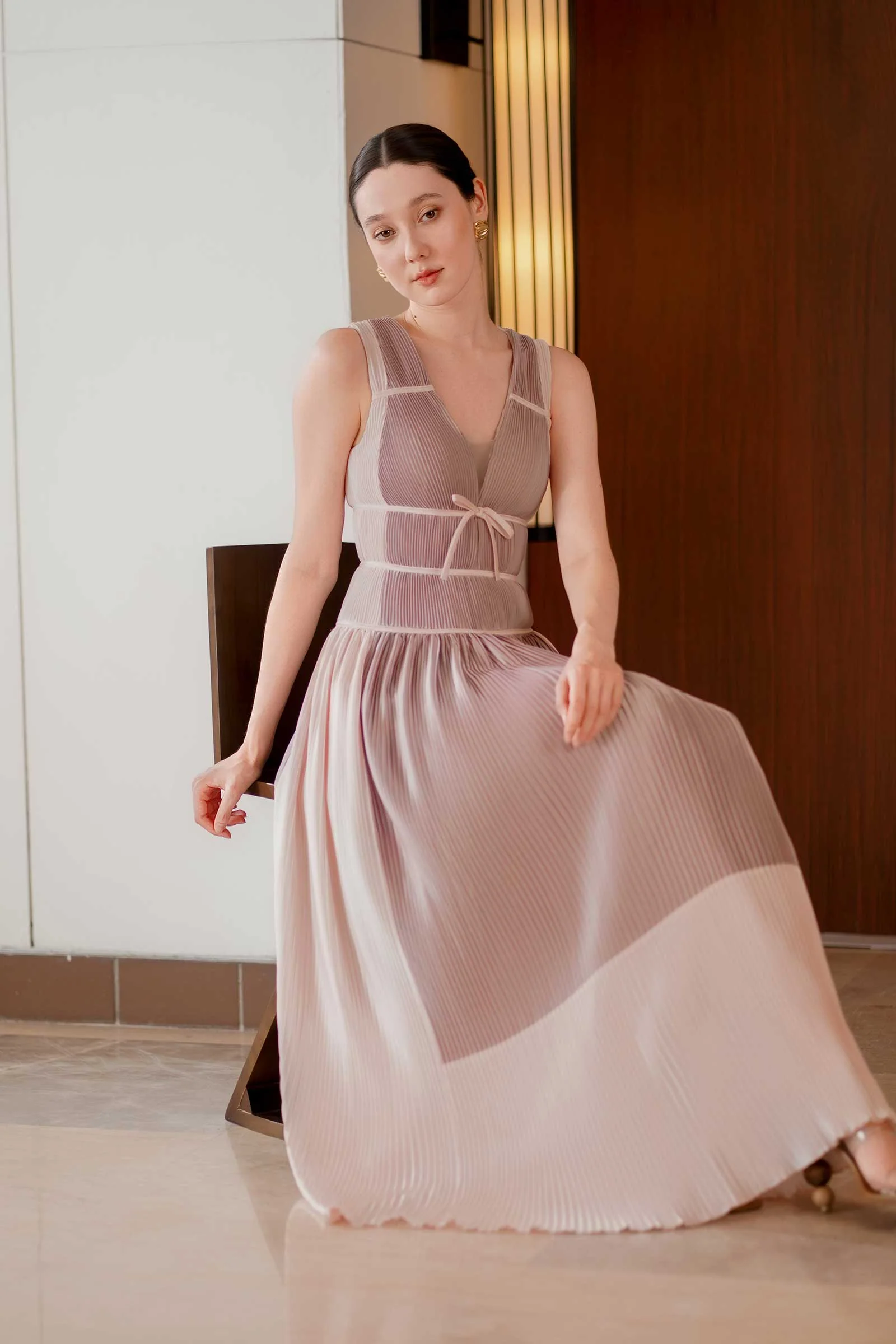 Dazelle Dress (Dusty Purple+Pink) - Image 17