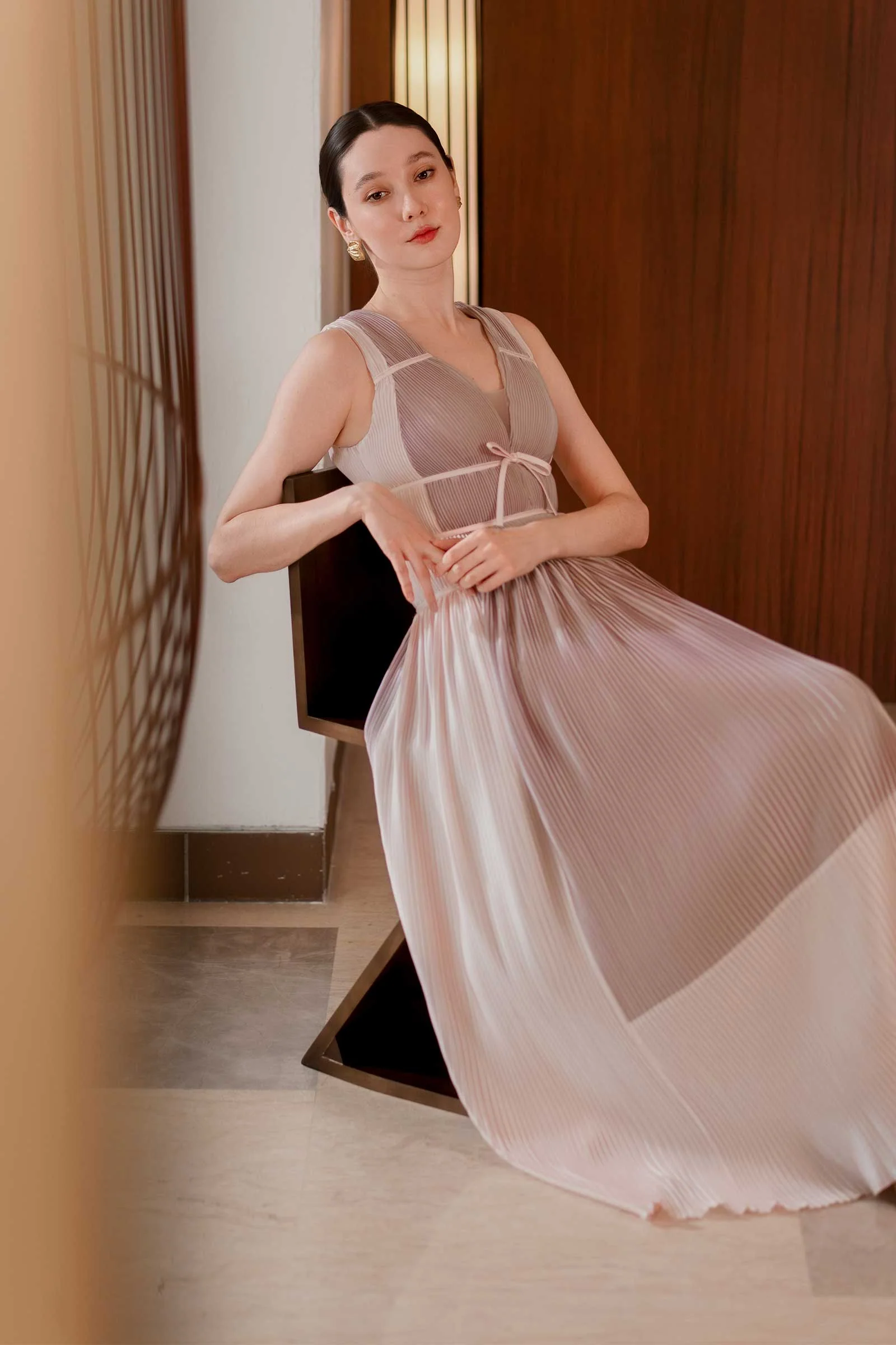 Dazelle Dress (Dusty Purple+Pink) - Image 20