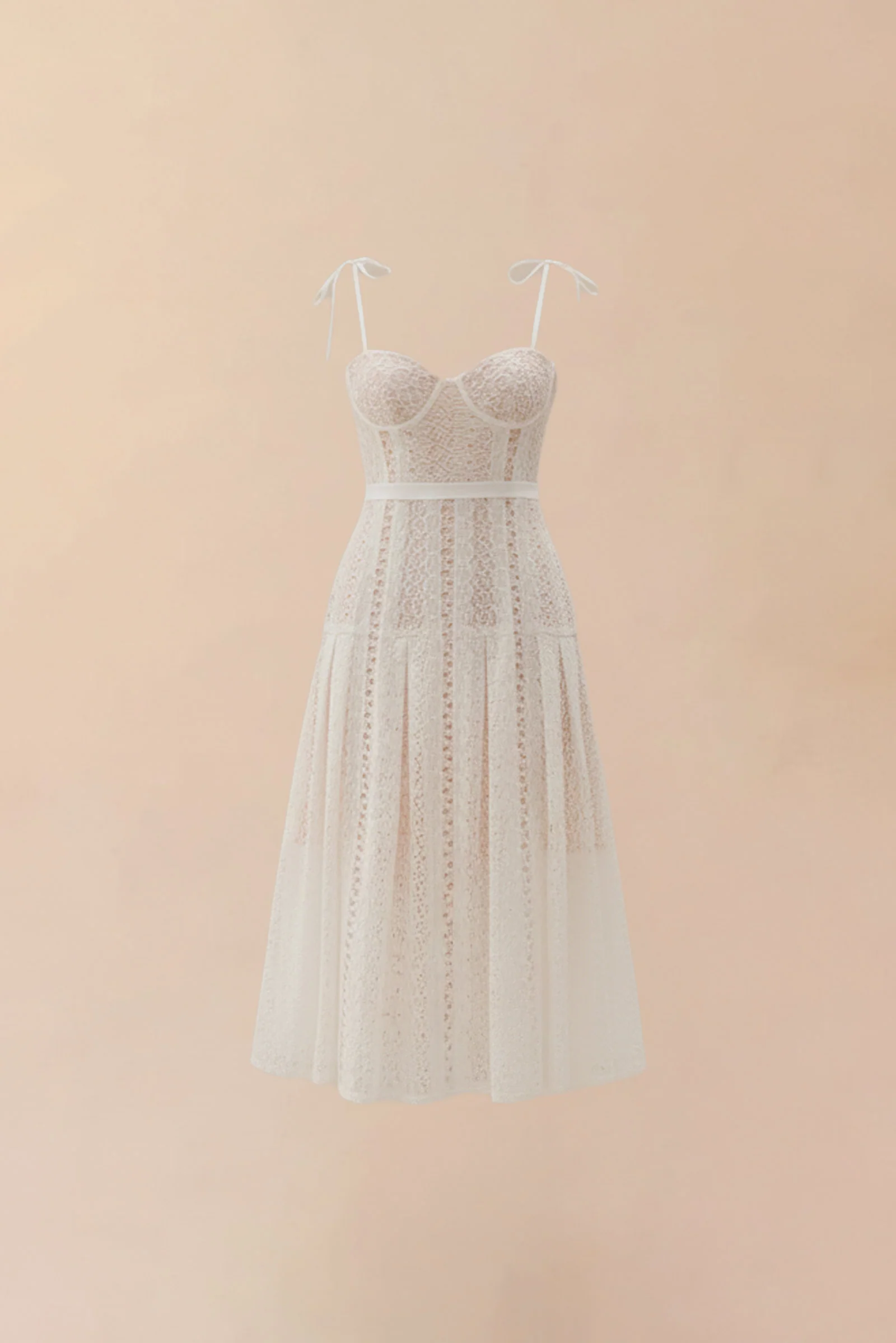 Dianelle Padded Dress (White)