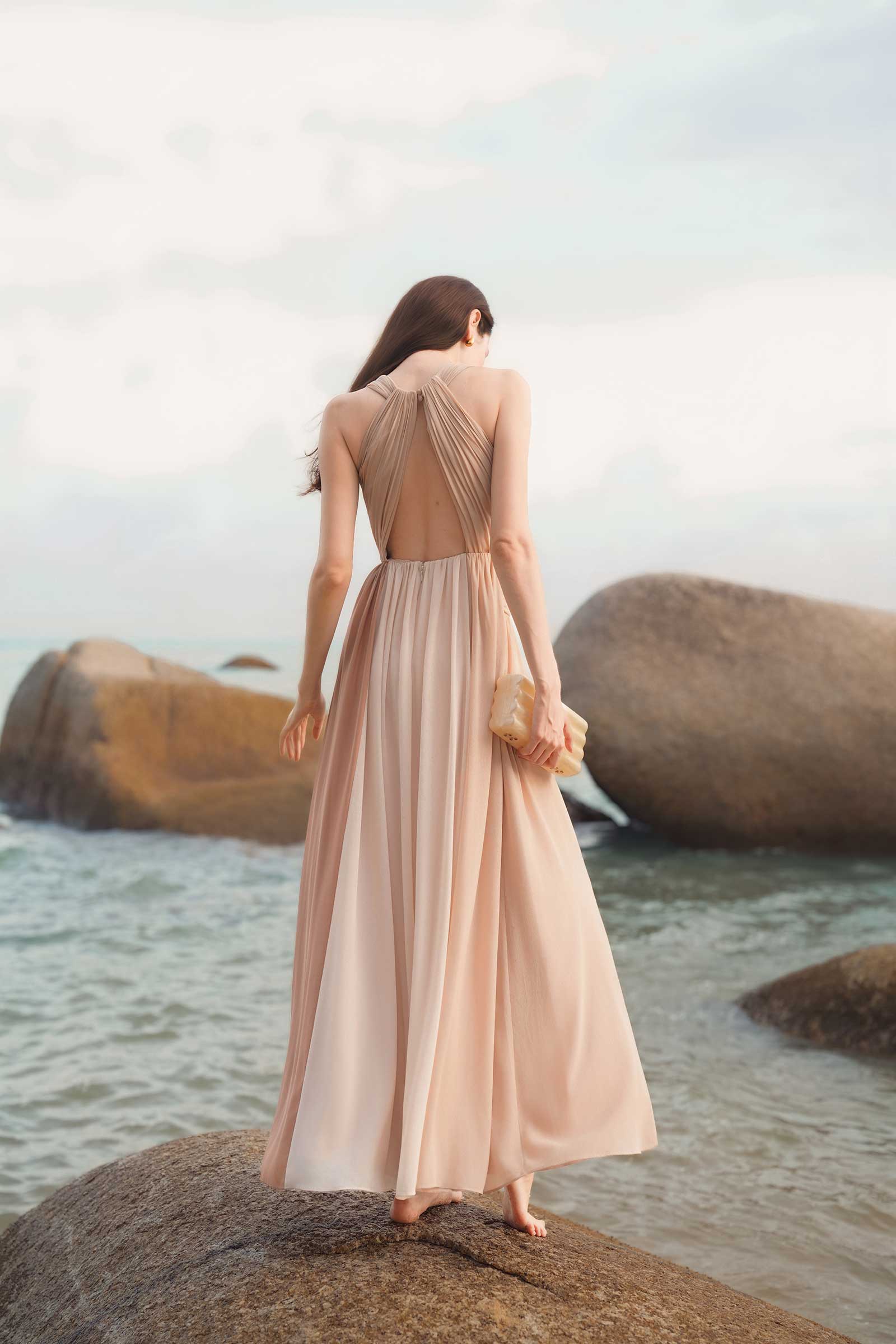 Derenelle Dress (Beige) - Image 12