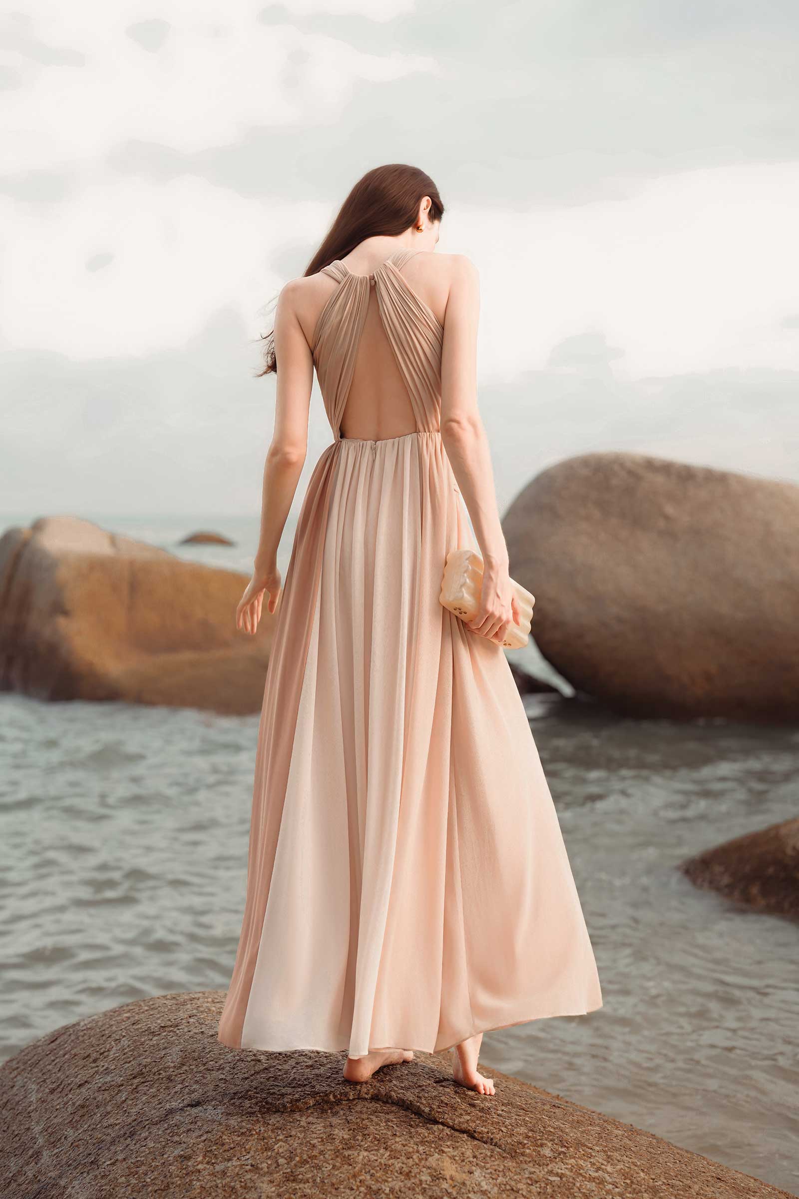 Derenelle Dress (Beige) - Image 7