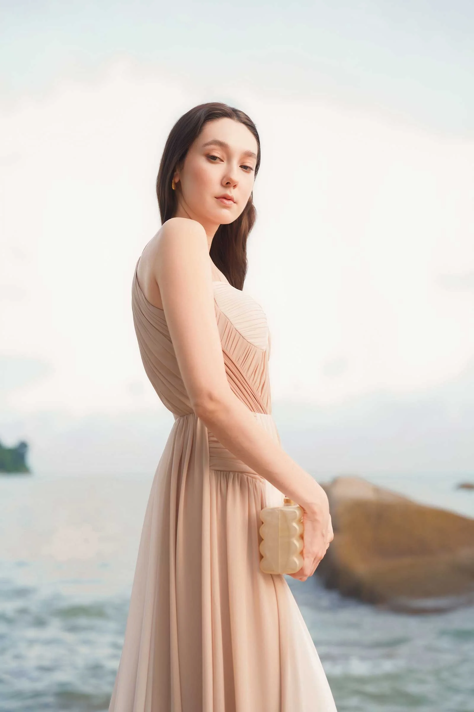 Derenelle Dress (Beige) - Image 8
