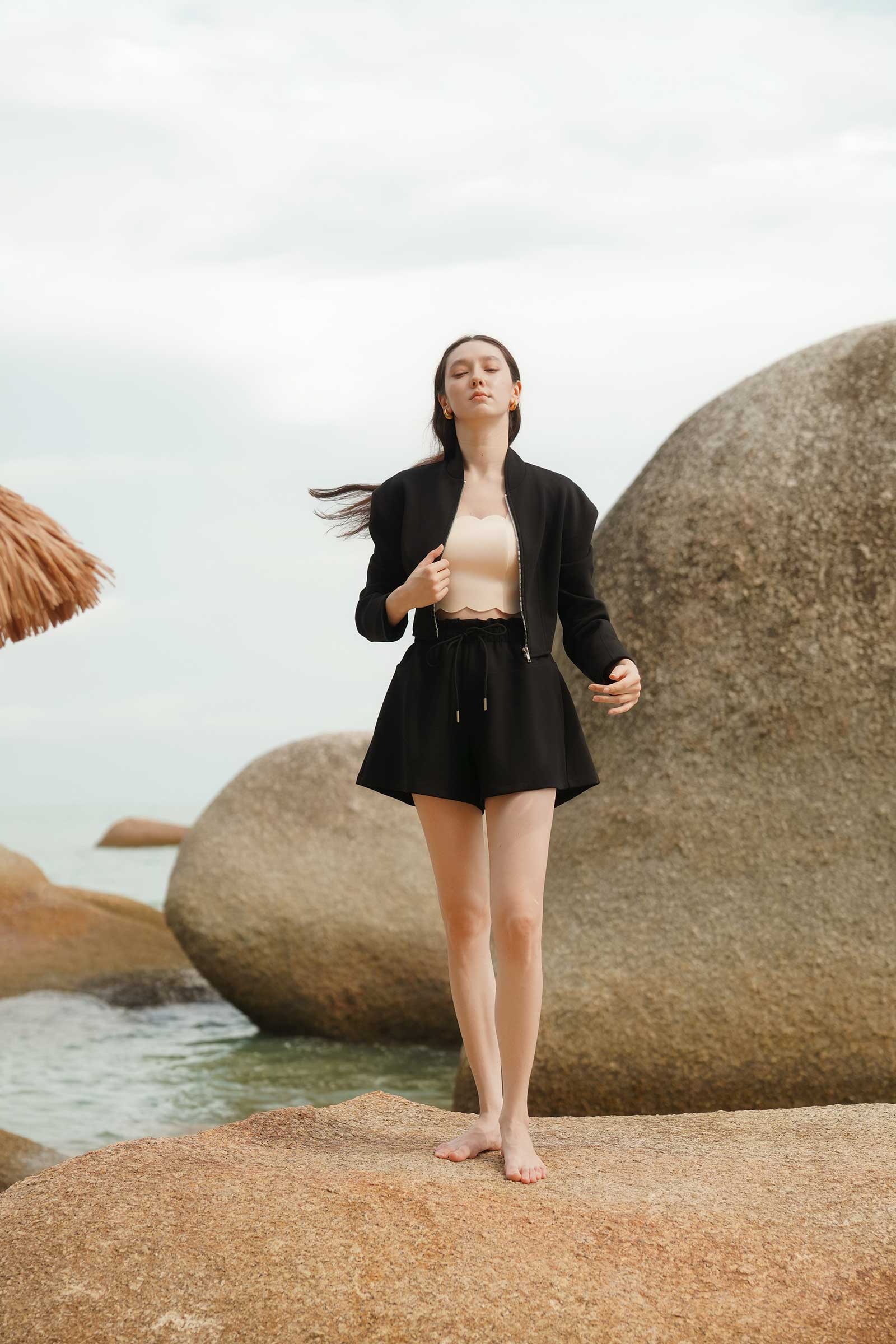 Dacira Bomber Jacket (Black) - Image 4