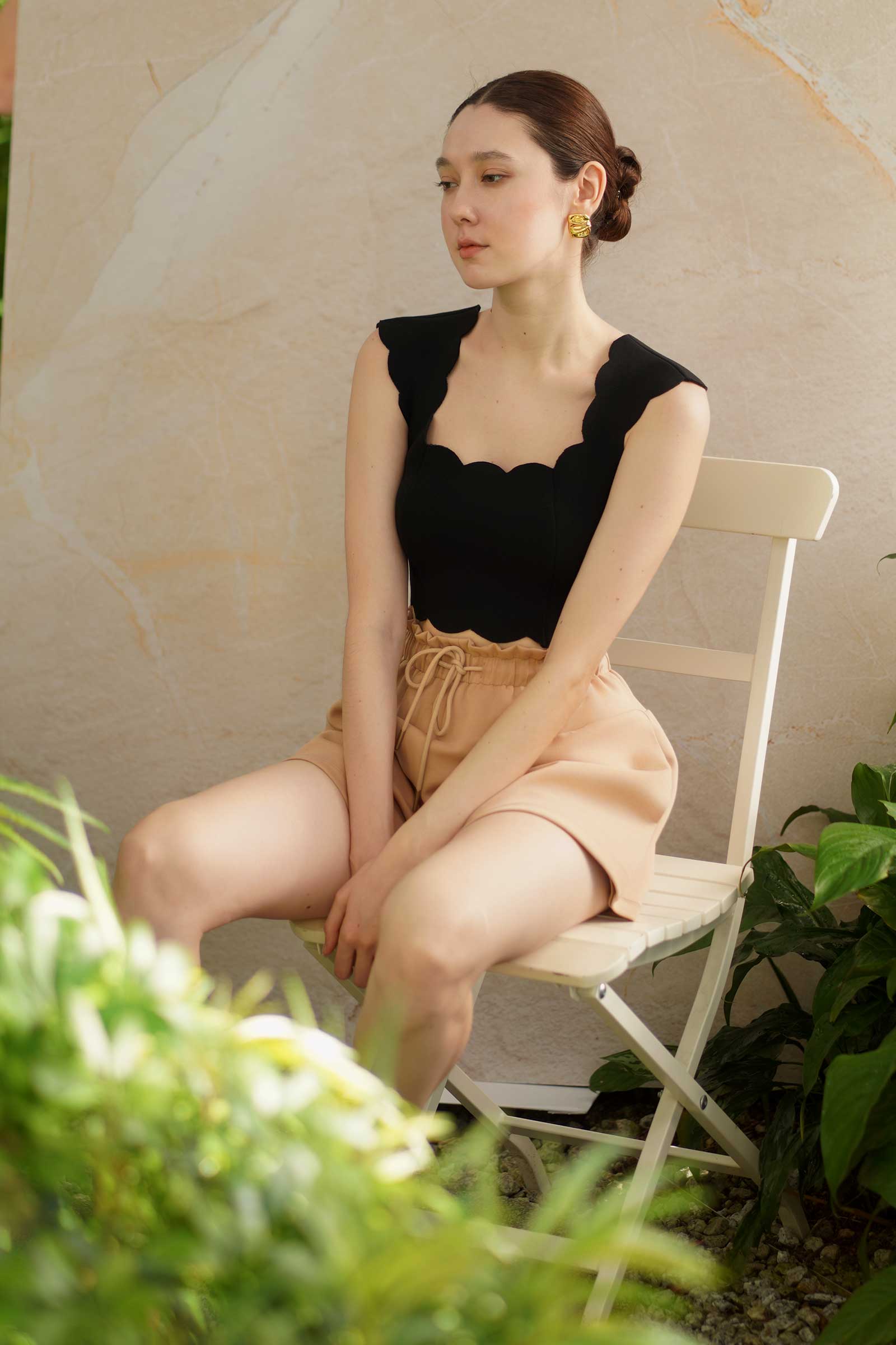 Doriye Drawstring Shorts (Beige) - Image 31