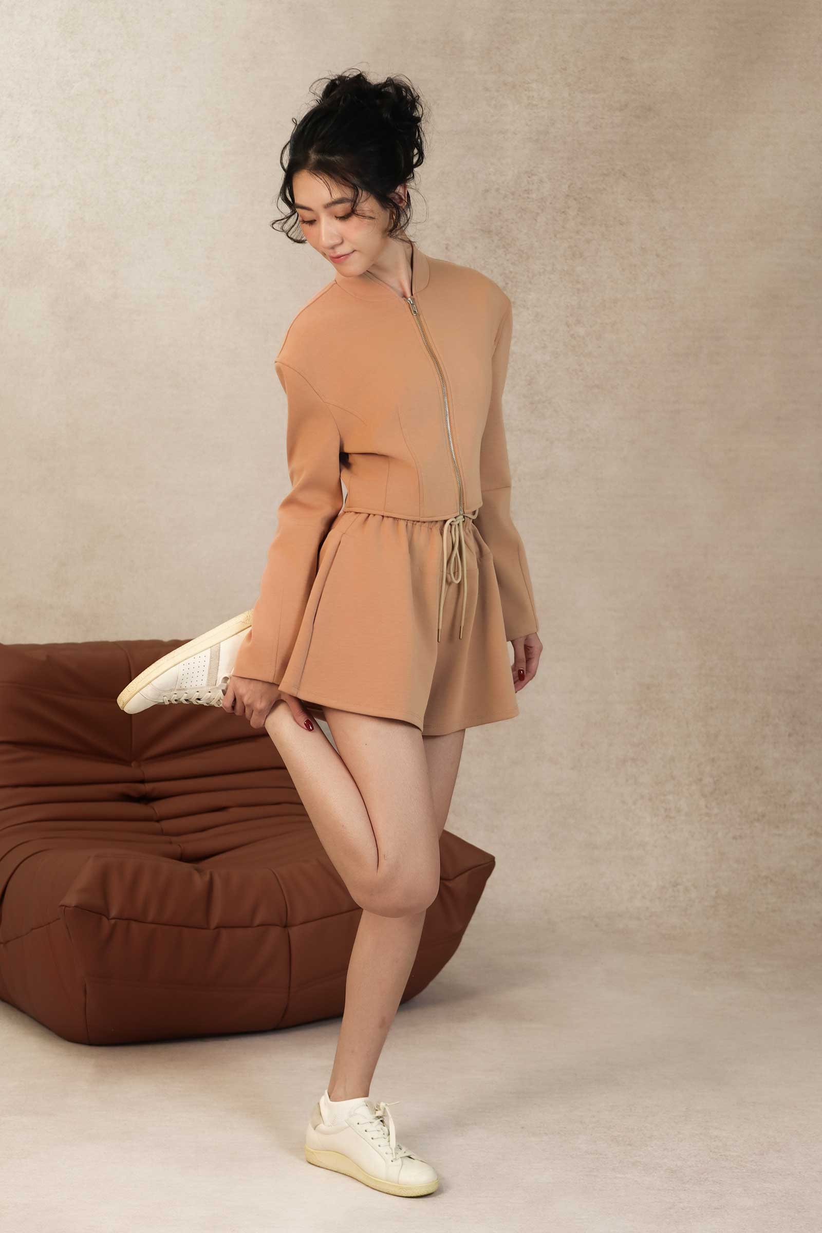 Doriye Drawstring Shorts (Beige) - Image 50