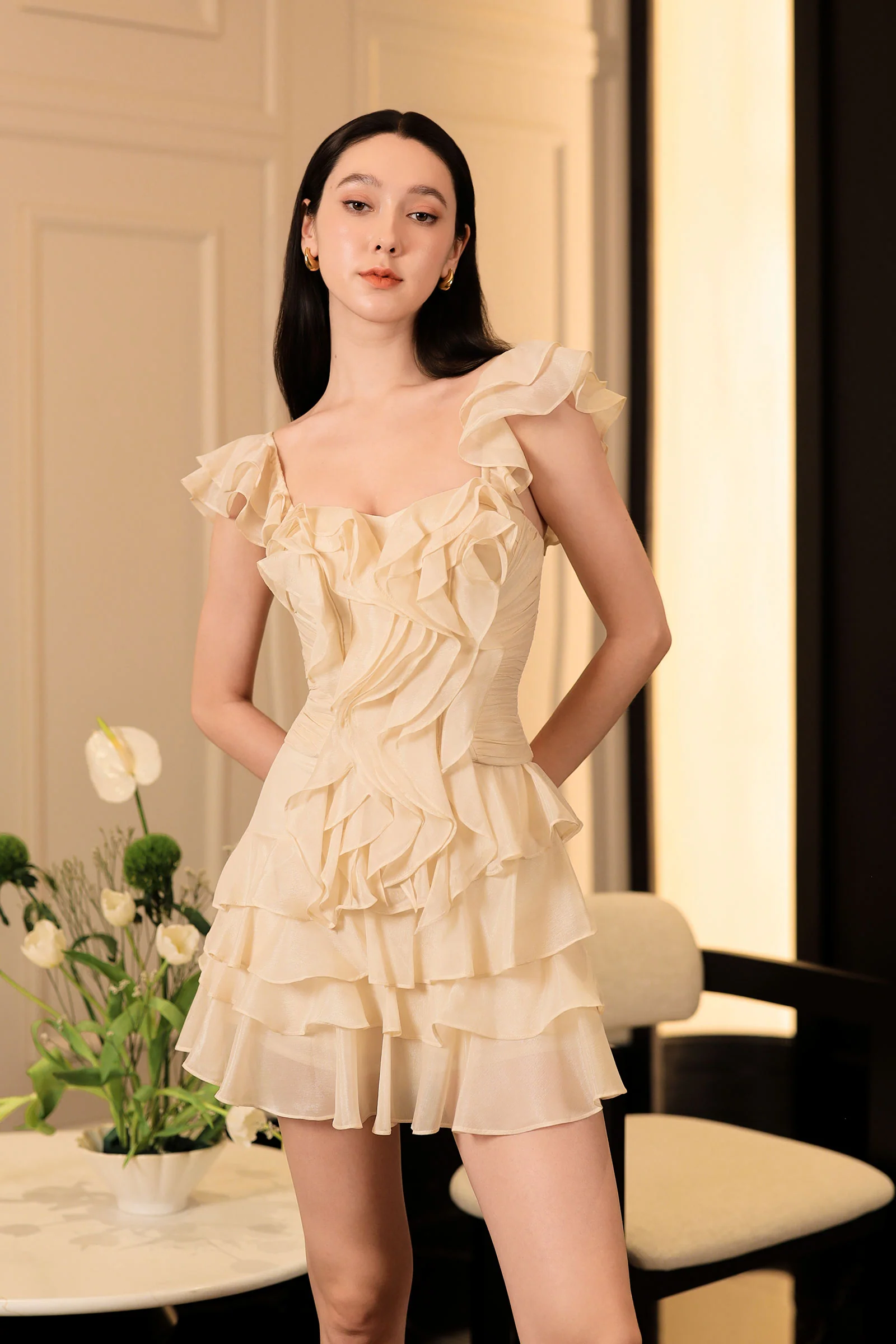 Deliora Convertible Padded Top (Cream) - Image 16