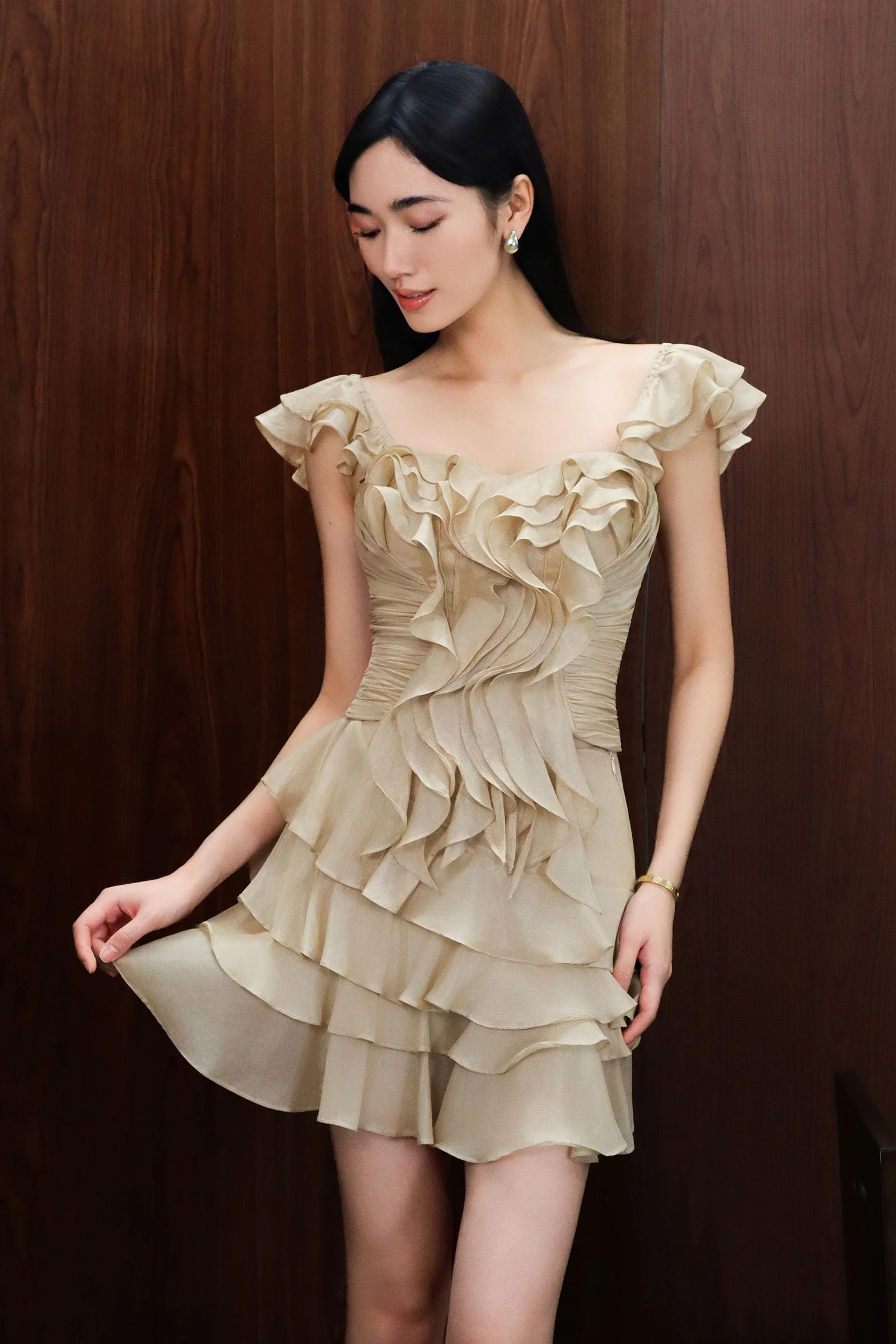 Deliora Convertible Padded Top (Cream) - Image 6