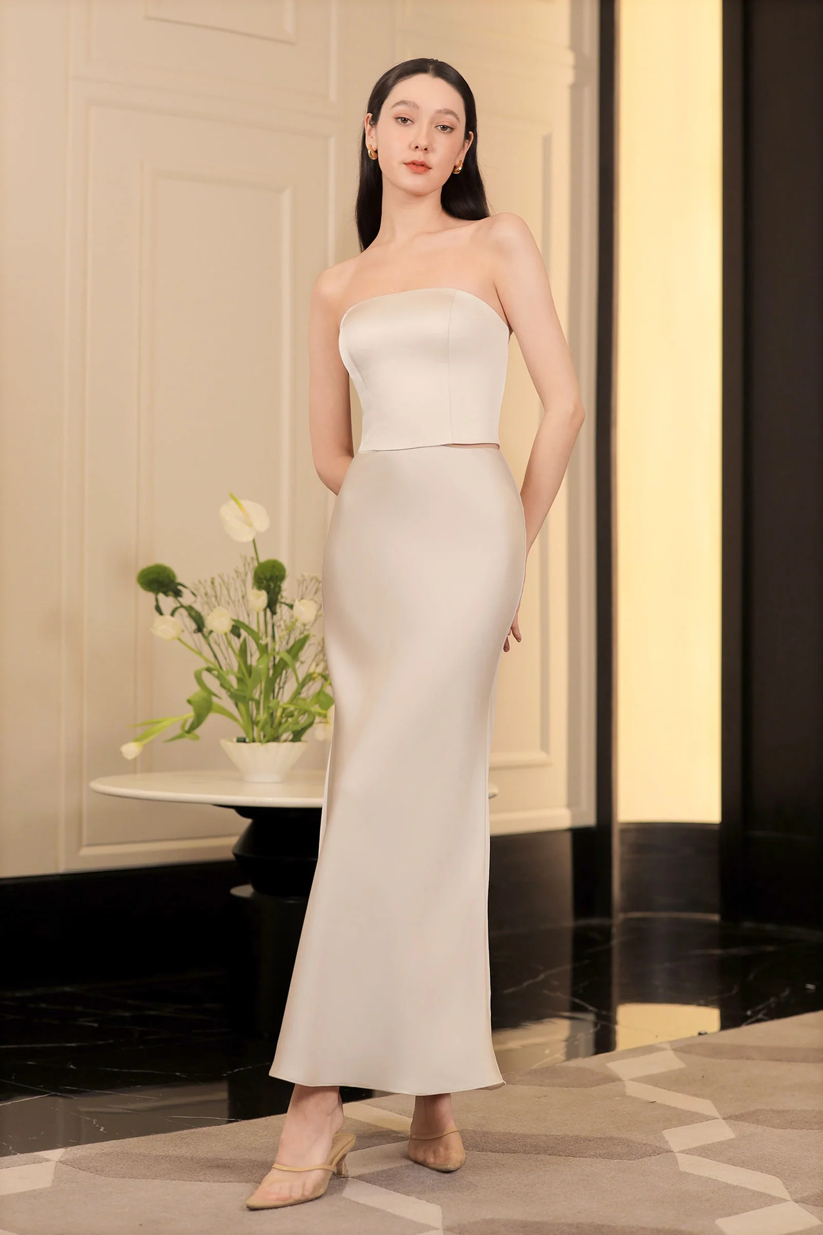 Serelis Padded Top (Champagne) - Image 2