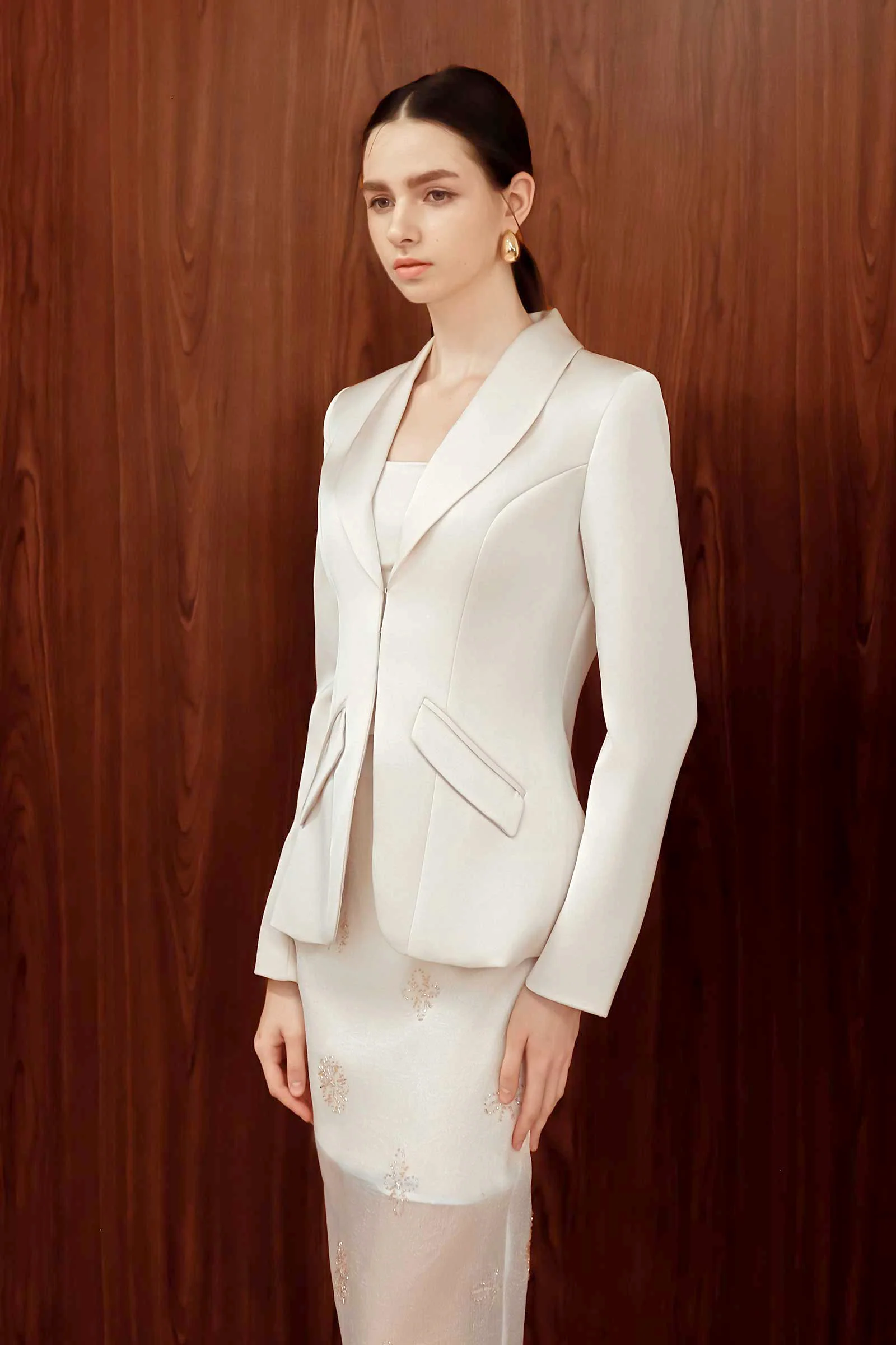 Tailored Delyse Blazer (Champagne)