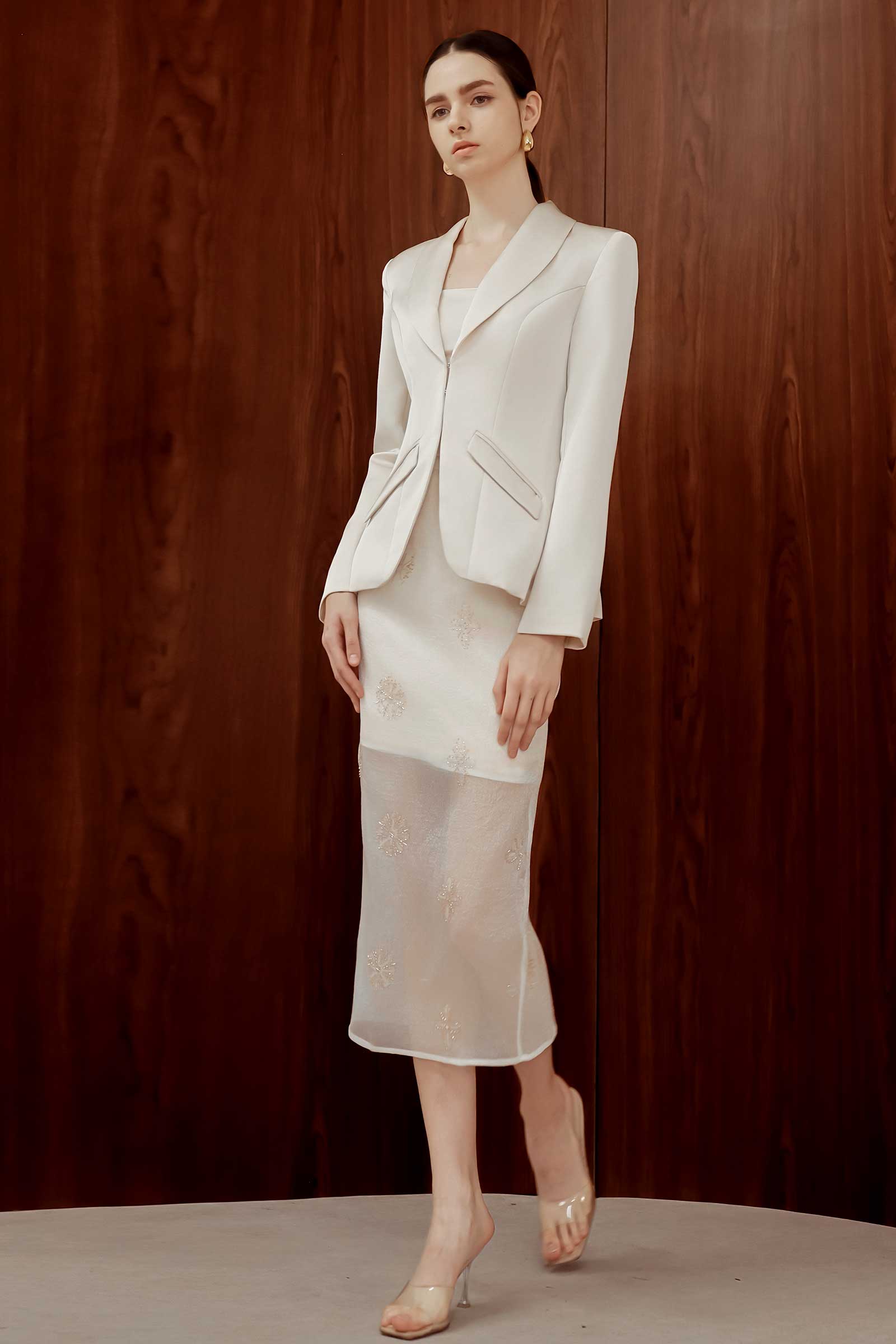 Tailored Delyse Blazer (Champagne) - Image 3