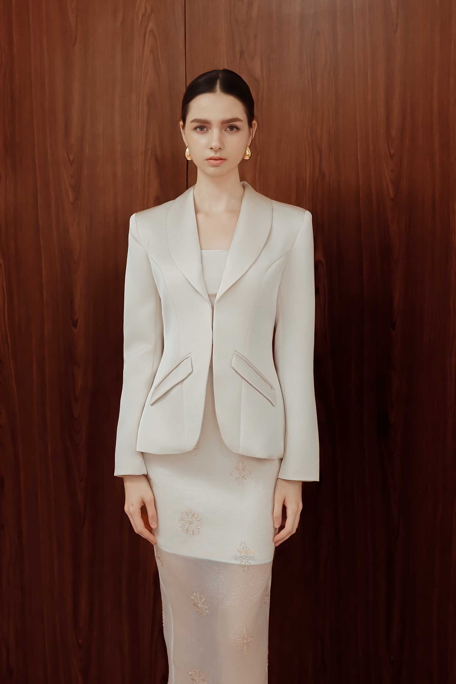 Tailored Delyse Blazer (Champagne) - Image 4