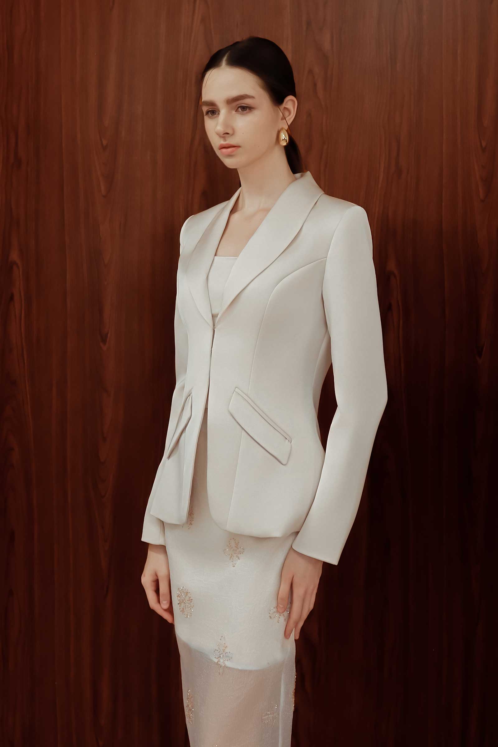 Tailored Delyse Blazer (Champagne) - Image 5