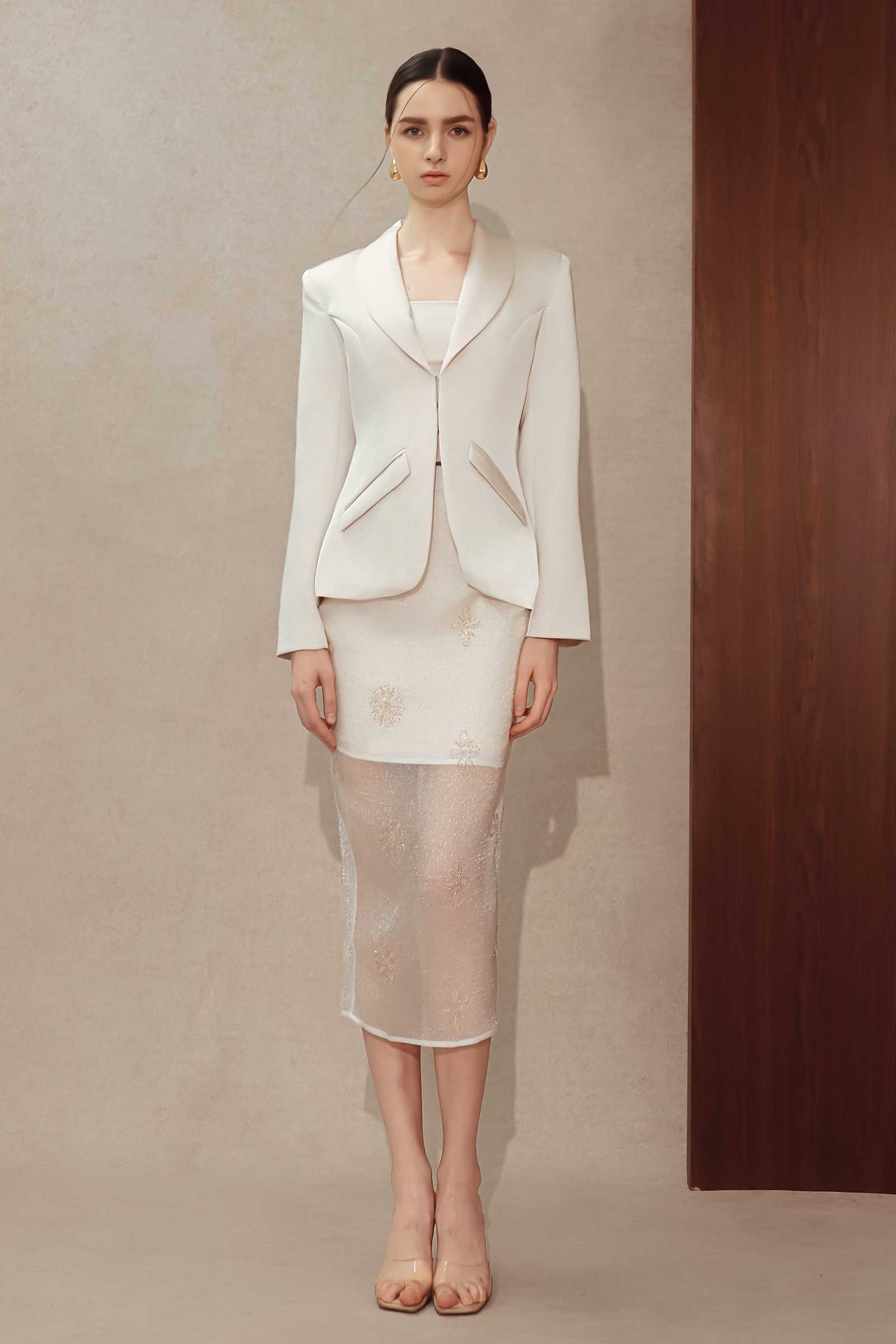 Tailored Delyse Blazer (Champagne) - Image 6