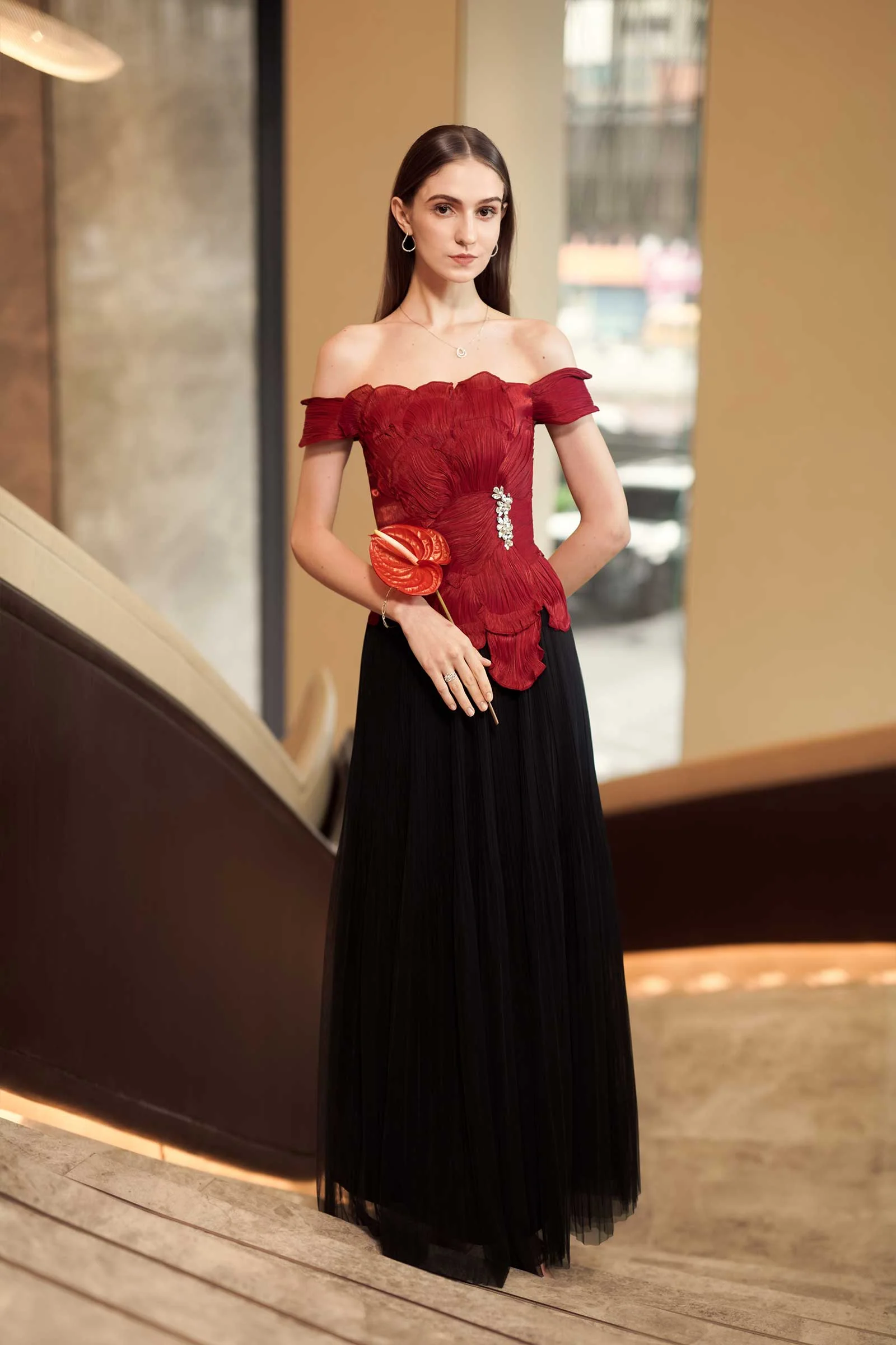 Drasielle Corset Top (Maroon) - Image 17