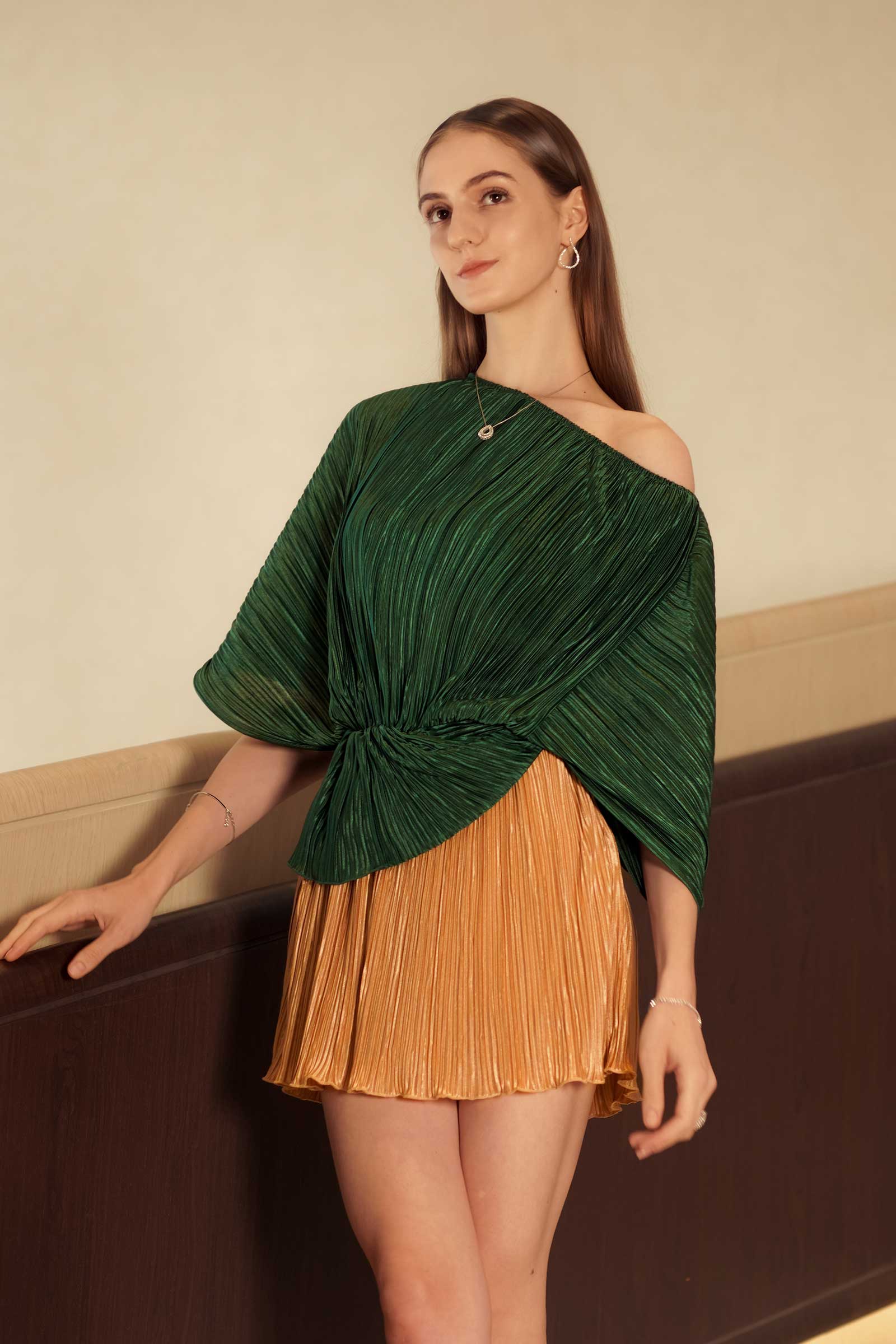 Lunaira Multiway Romper (Green+Brown) - Image 16