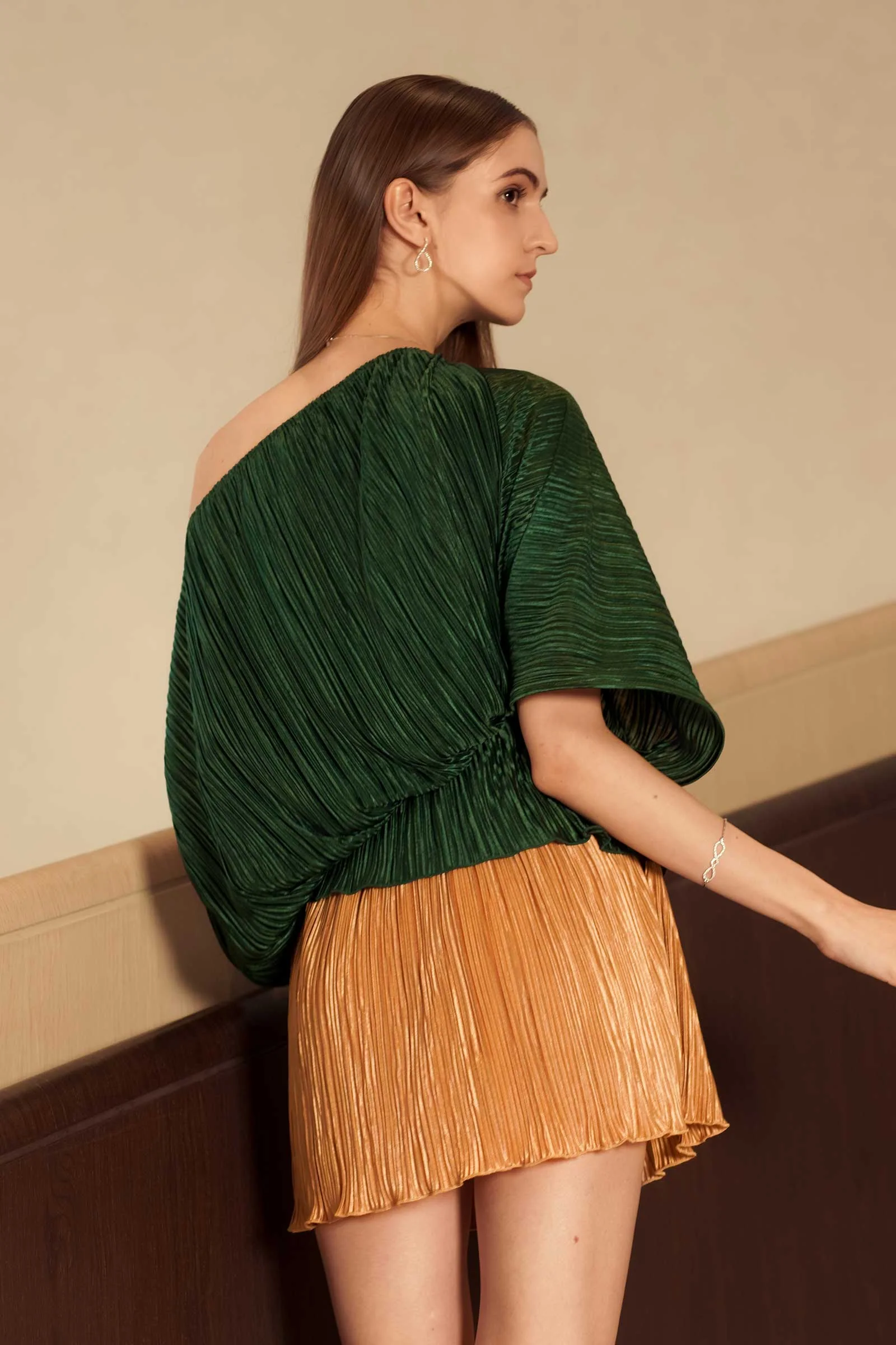 Lunaira Multiway Romper (Green+Brown) - Image 17