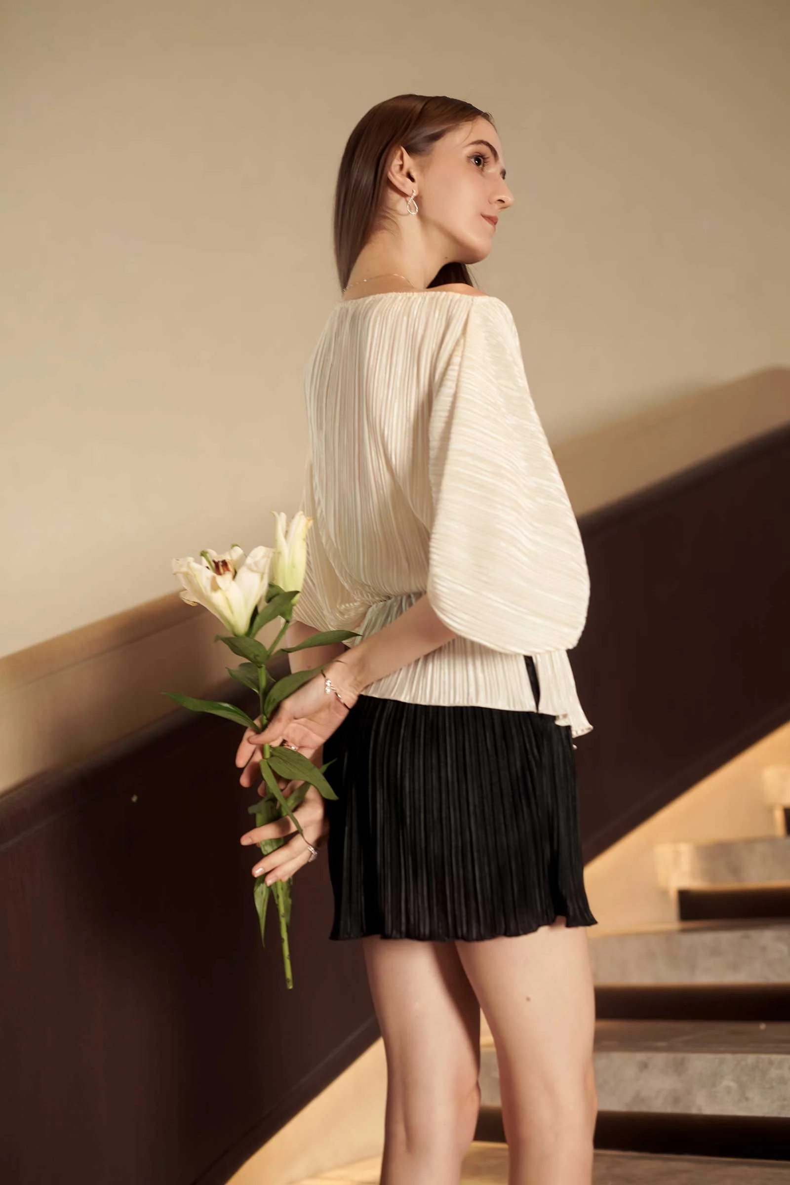 Lunaira Multiway Romper (Pearl+Black) - Image 14