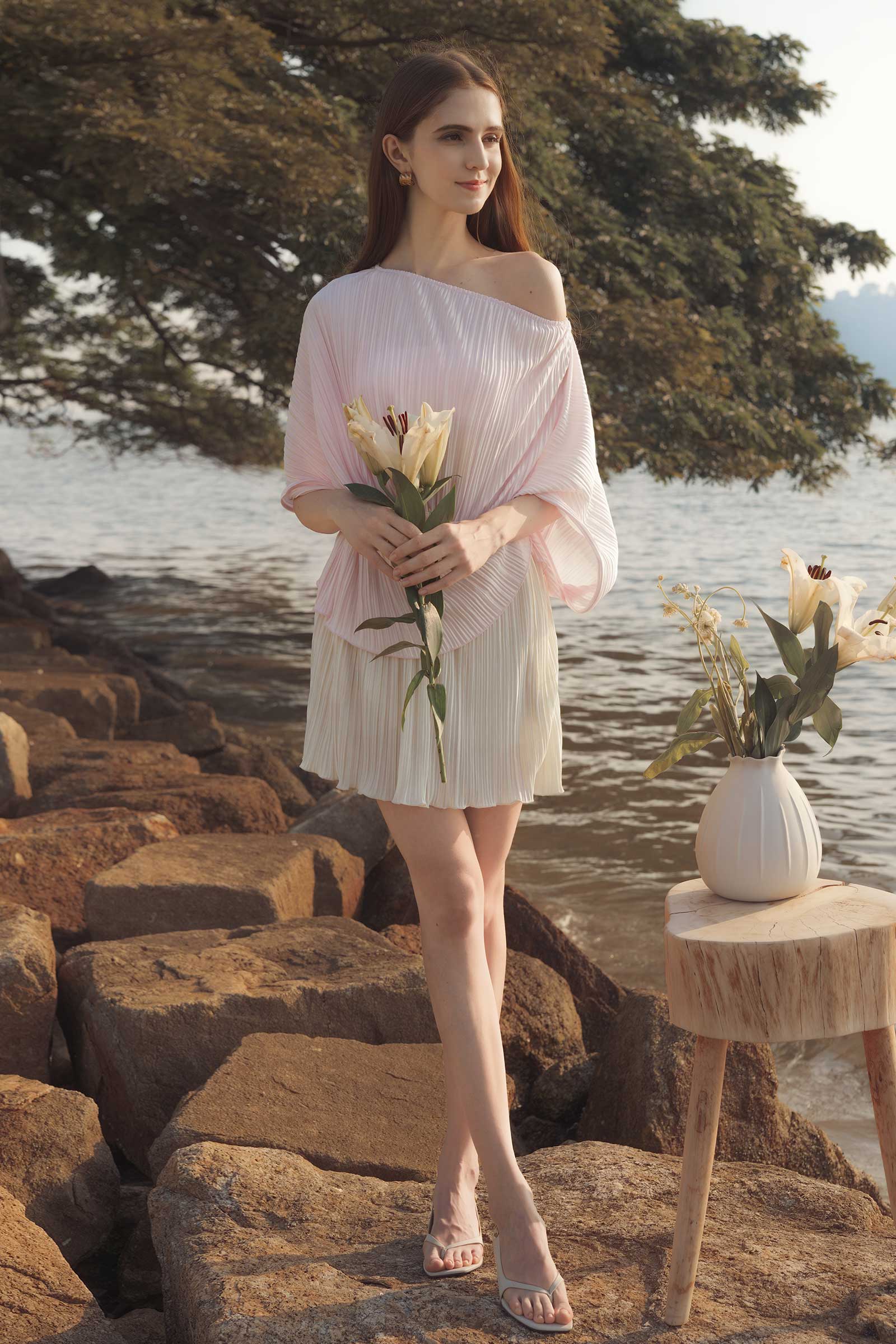 Lunaira Multiway Romper (Pink+Pearl) - Image 10