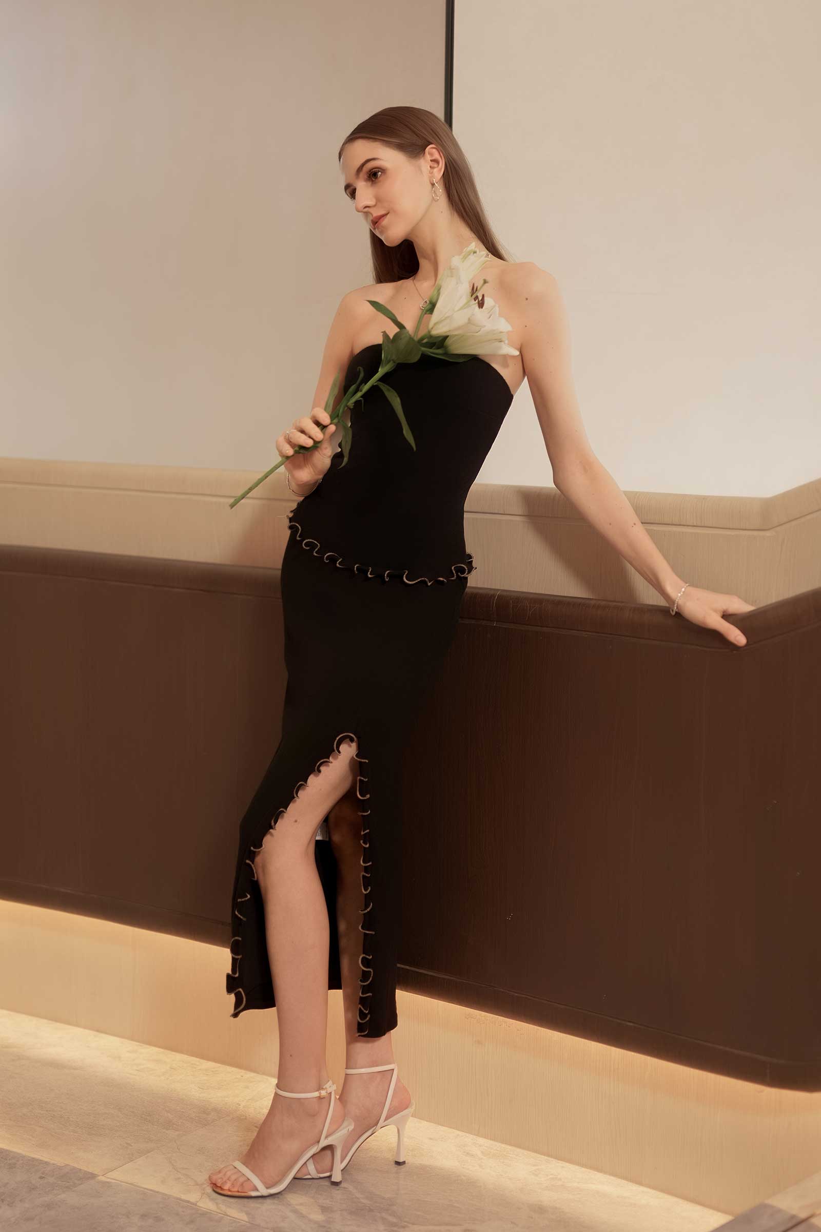 Drenielle Knit Skirt (Black) - Image 6