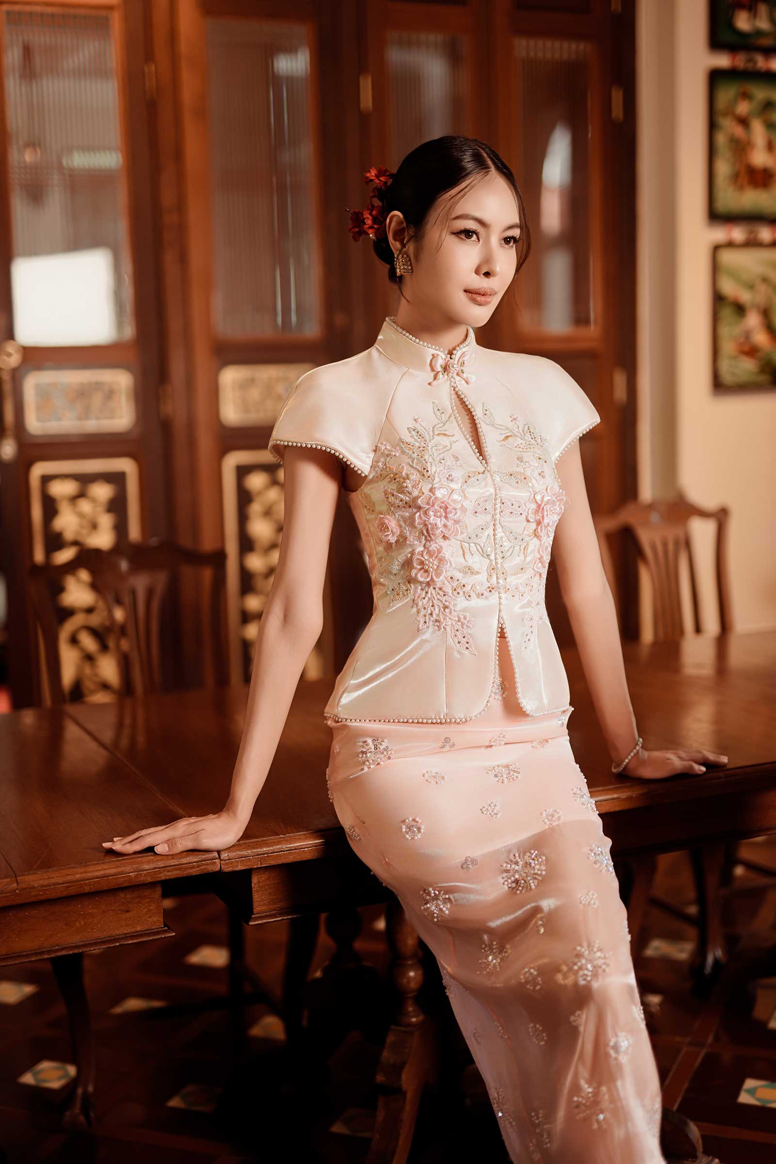 Pearl Blossom Skirt (Pink) - Image 6