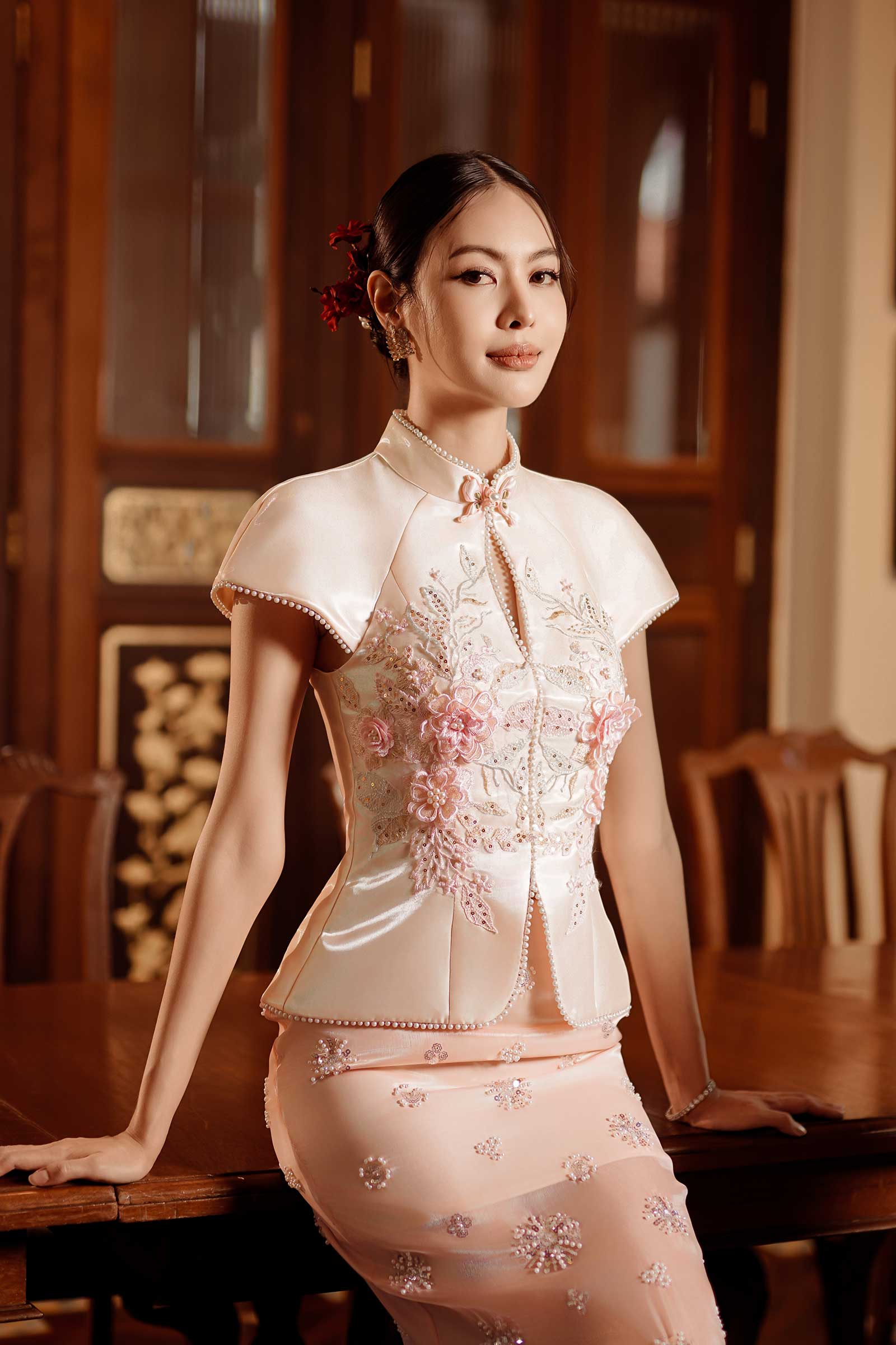 Pearl Blossom Skirt (Pink) - Image 9