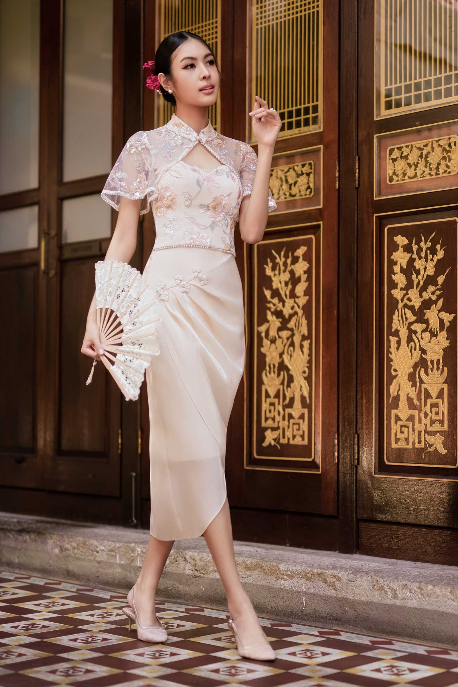 Celestine Skirt (Champagne) - Image 10