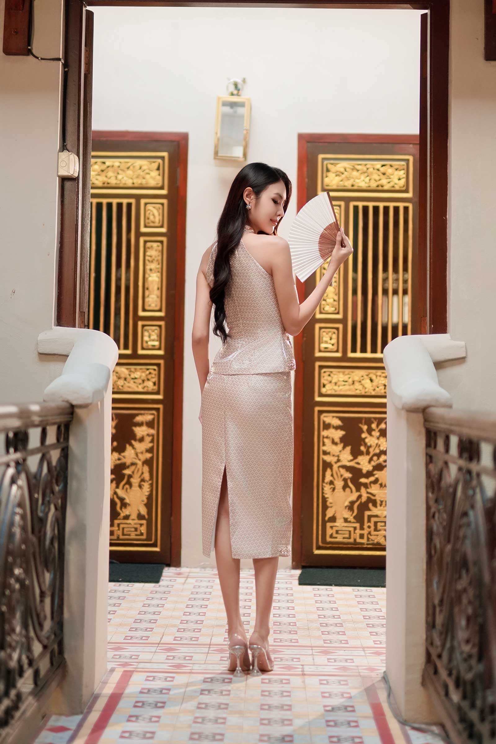 YiuXian Qipao Padded Top (Gold) - Image 4