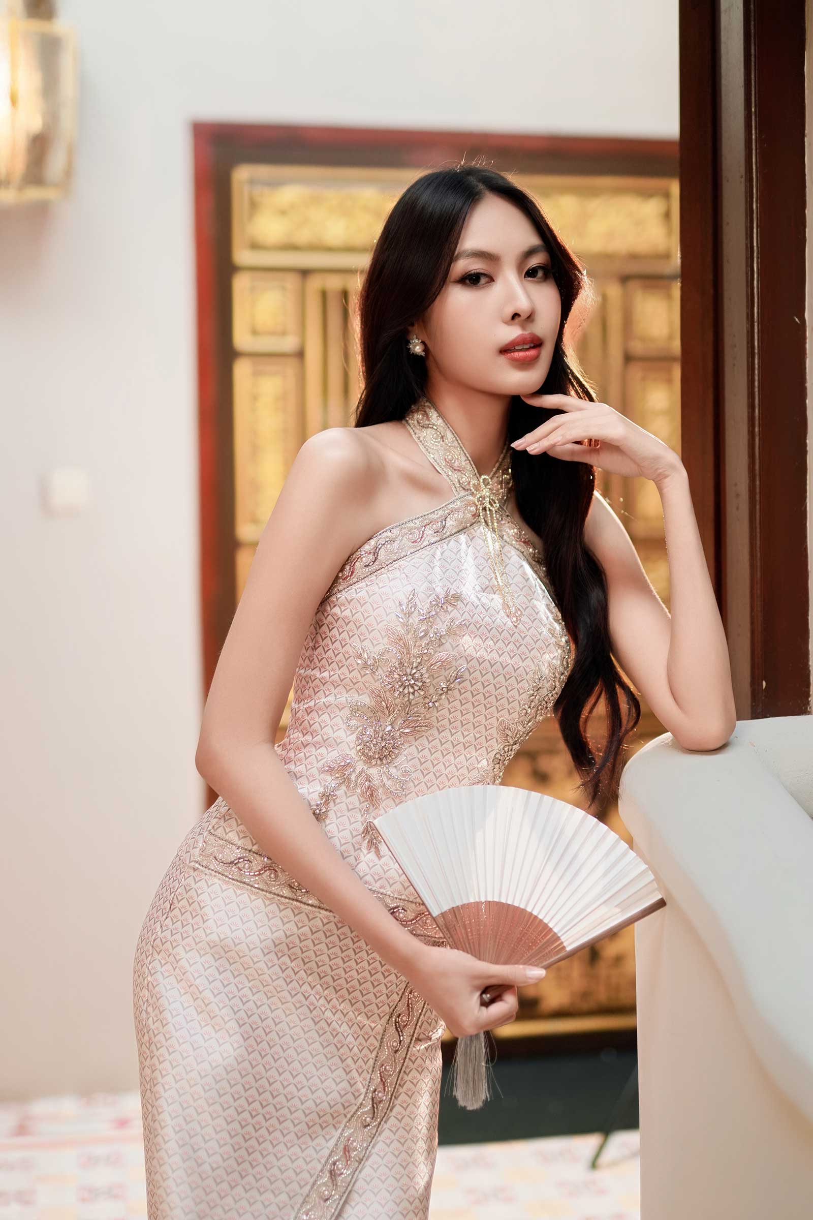 YiuXian Qipao Padded Top (Gold) - Image 5