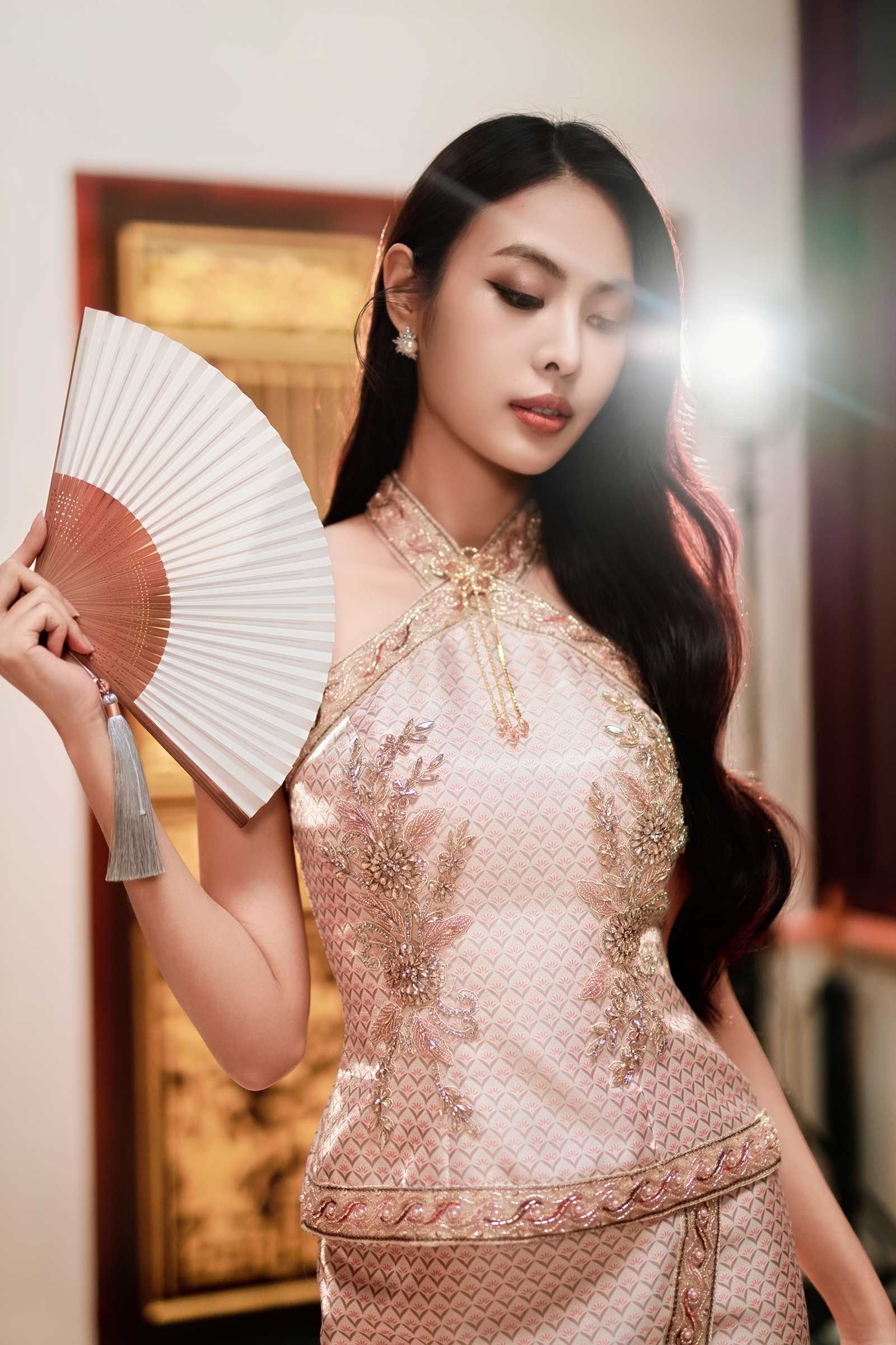 YiuXian Qipao Padded Top (Gold) - Image 7