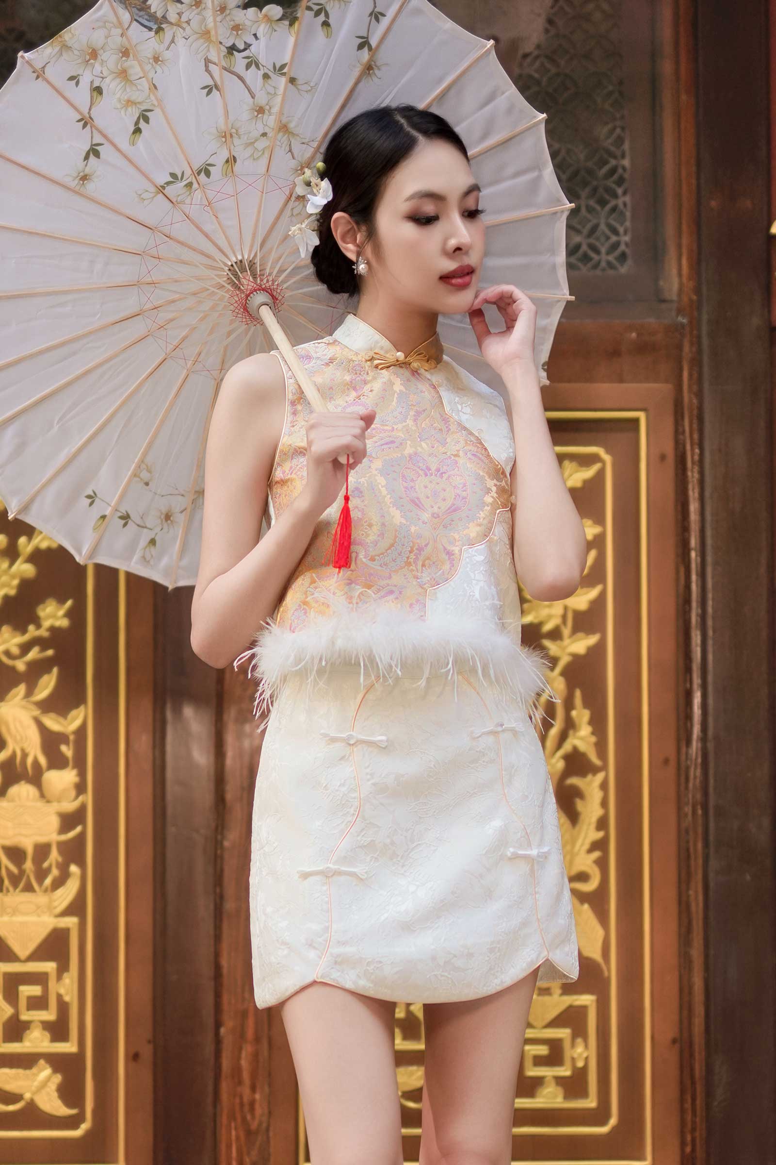Isolde Skort (White) - Image 8