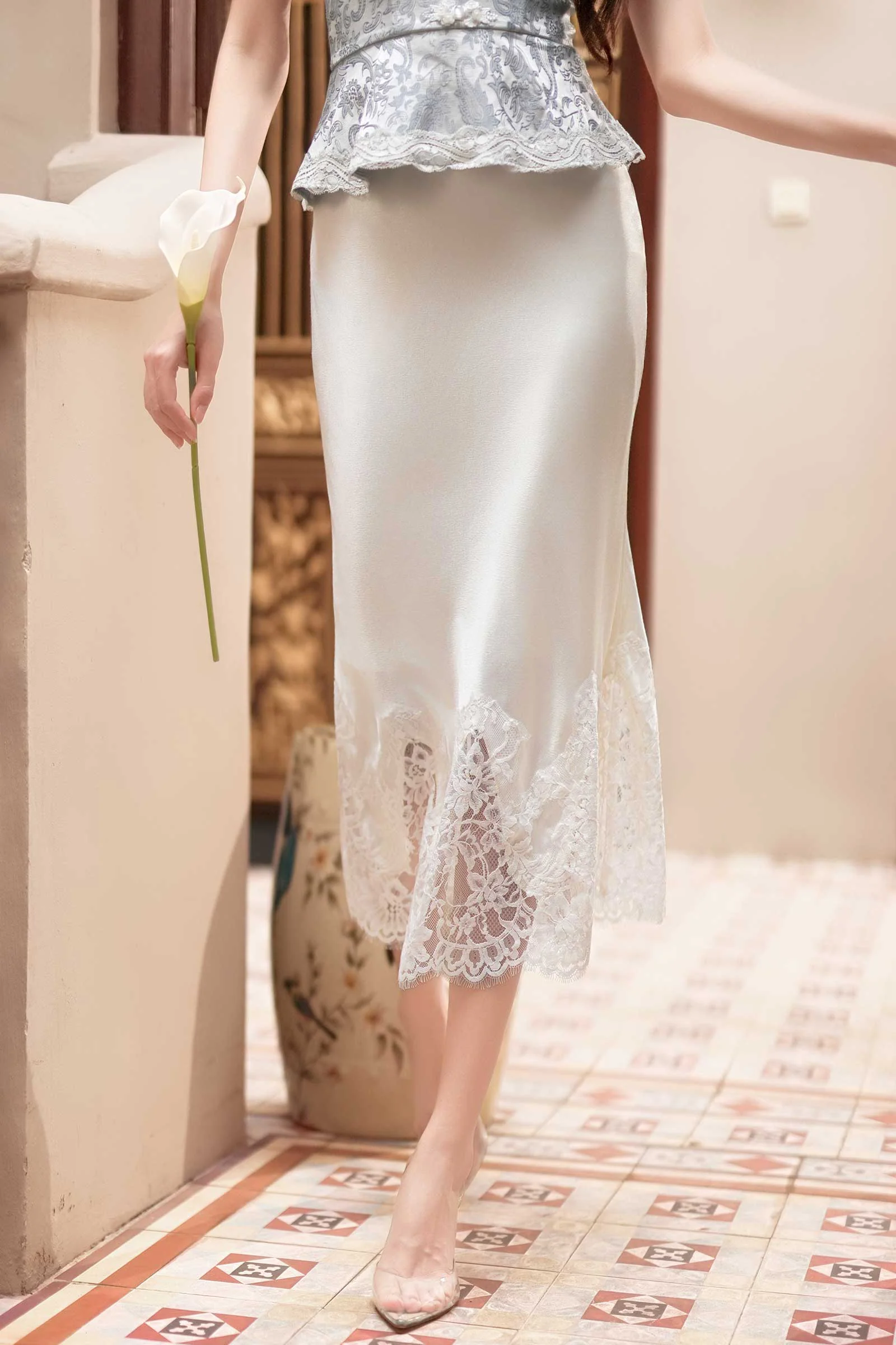 Paiselle Skirt (Pearl White) - Image 2