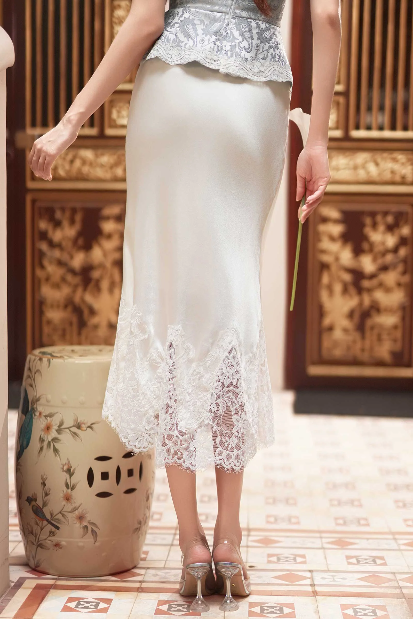 Paiselle Skirt (Pearl White) - Image 3
