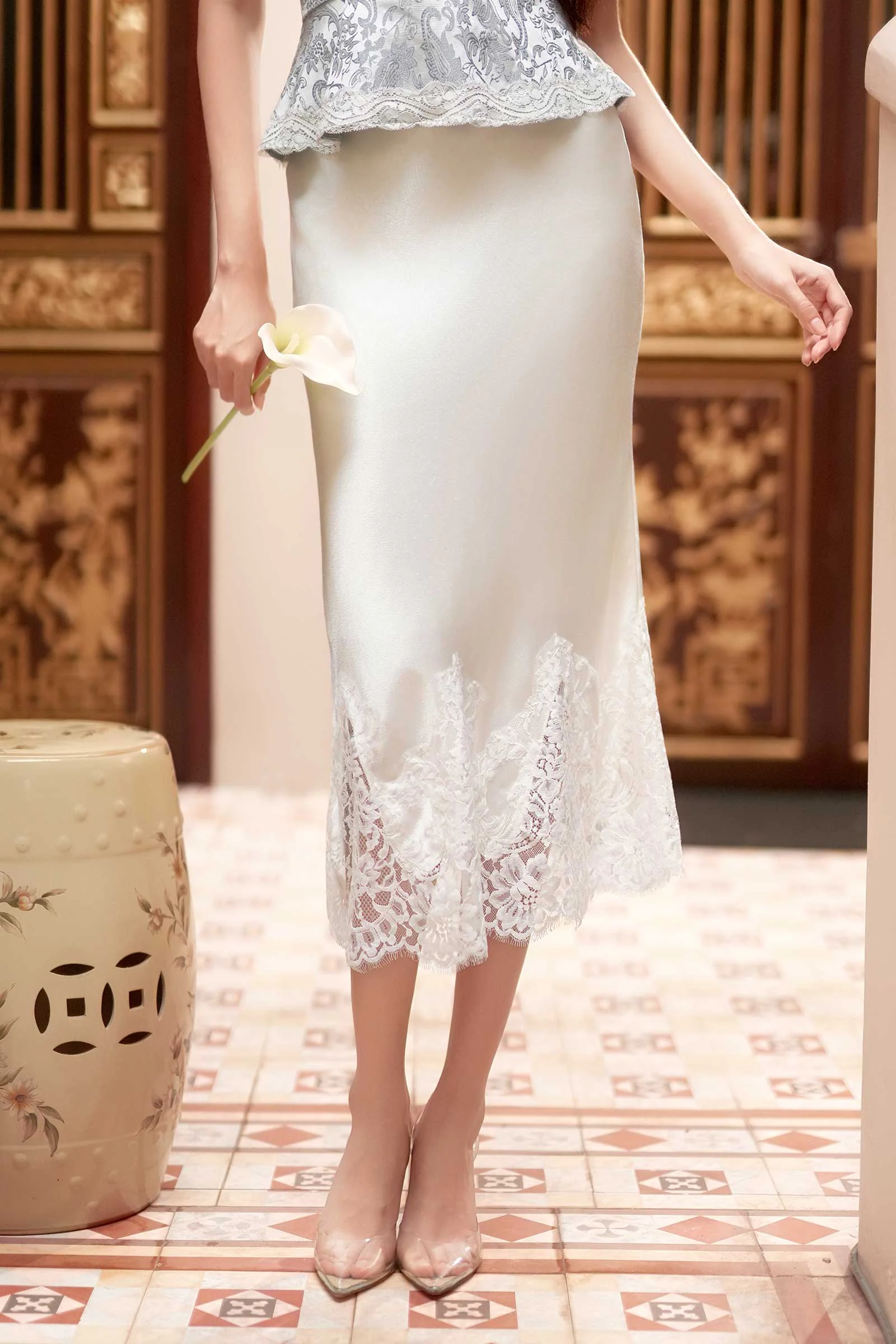 Paiselle Skirt (Pearl White) - Image 4