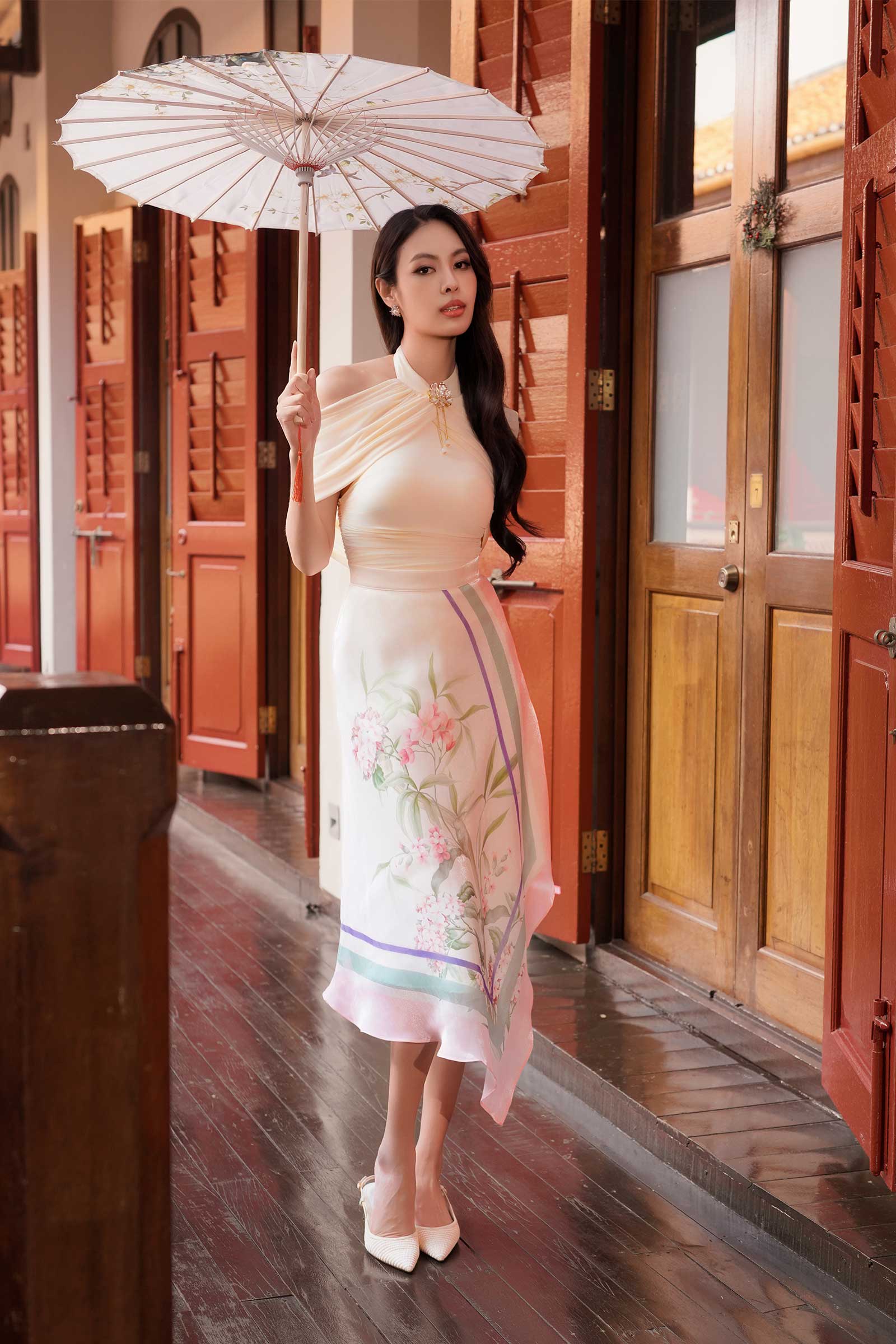 Reverie Qipao Top (Cream) - Image 9