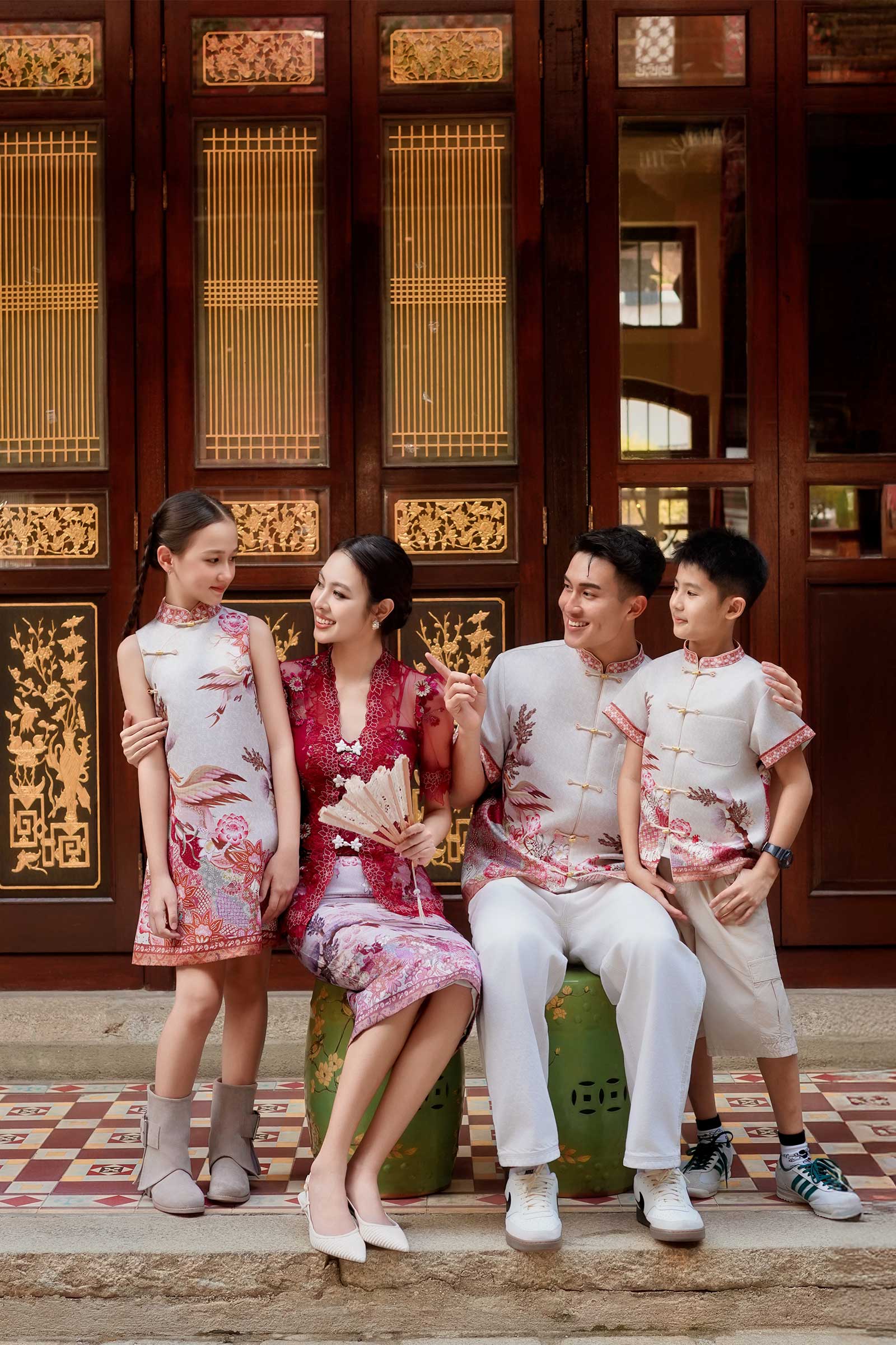 Paradis Kebaya Skirt (Red) - Image 6