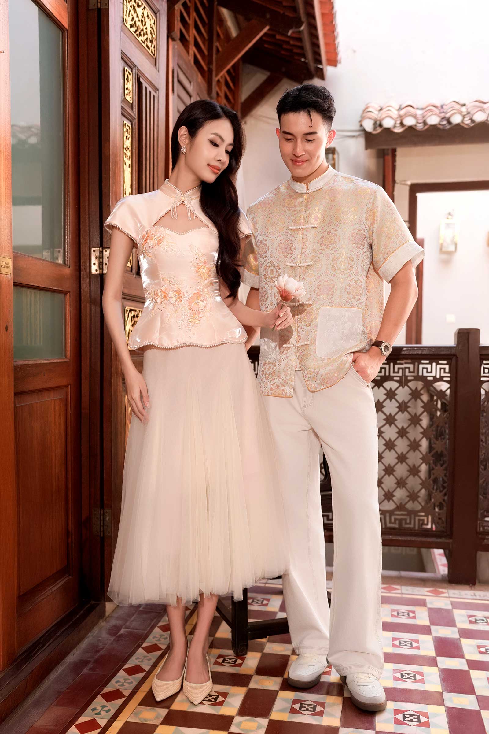 Harmonia Skirt (Cream) - Image 6