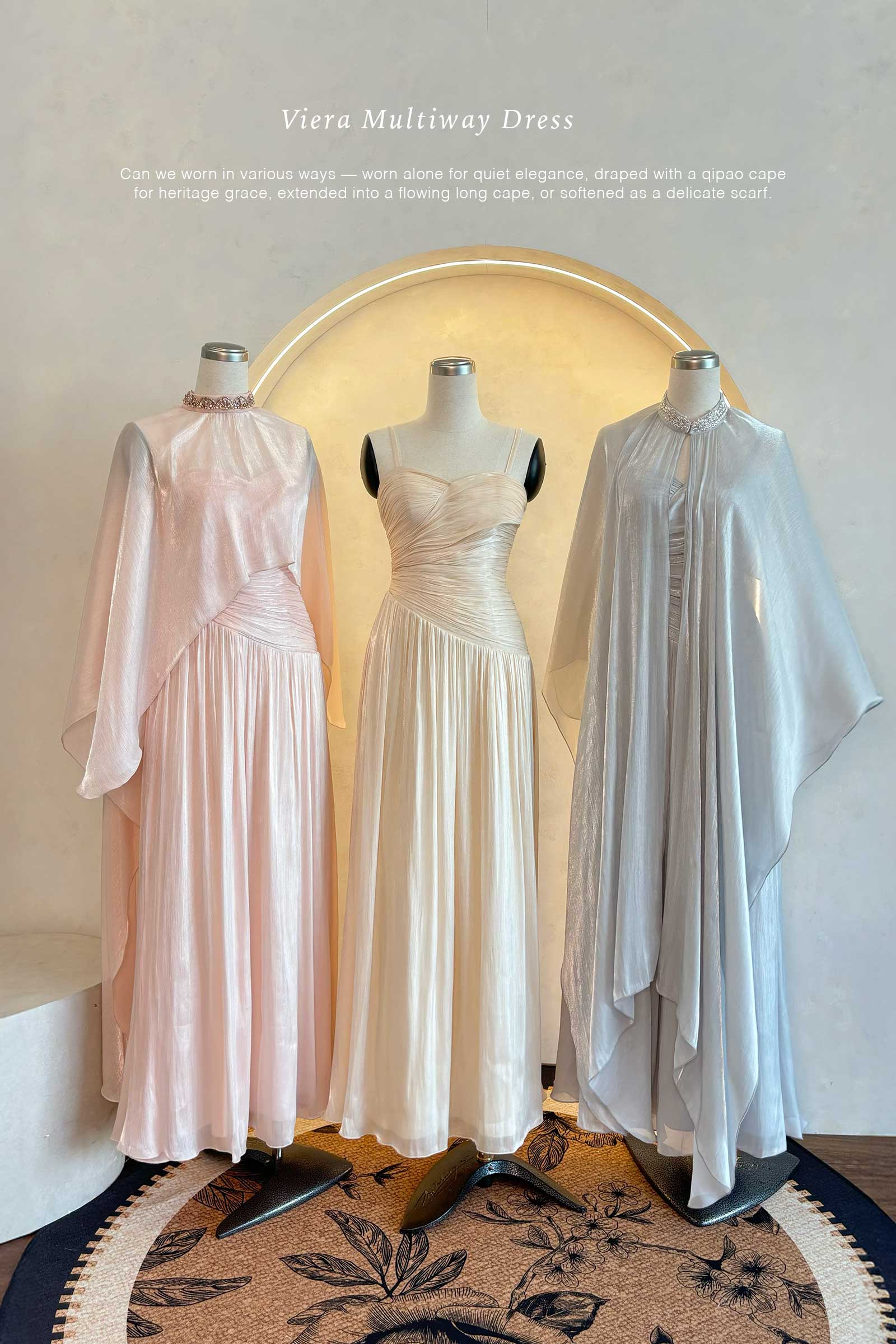 Viera Multiway Dress (Champagne) - Image 5