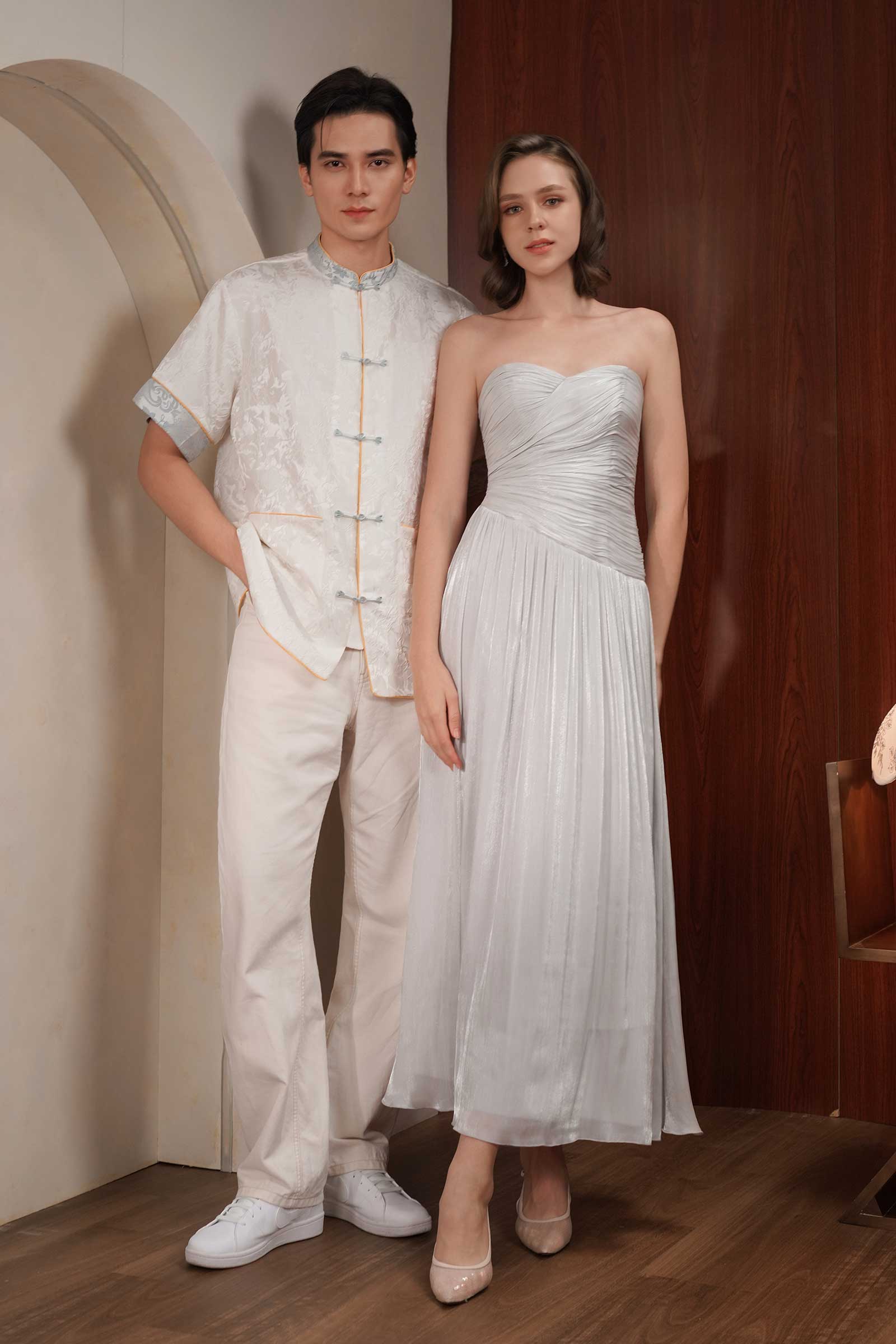 Viera Multiway Dress (Greyish Blue) - Image 26