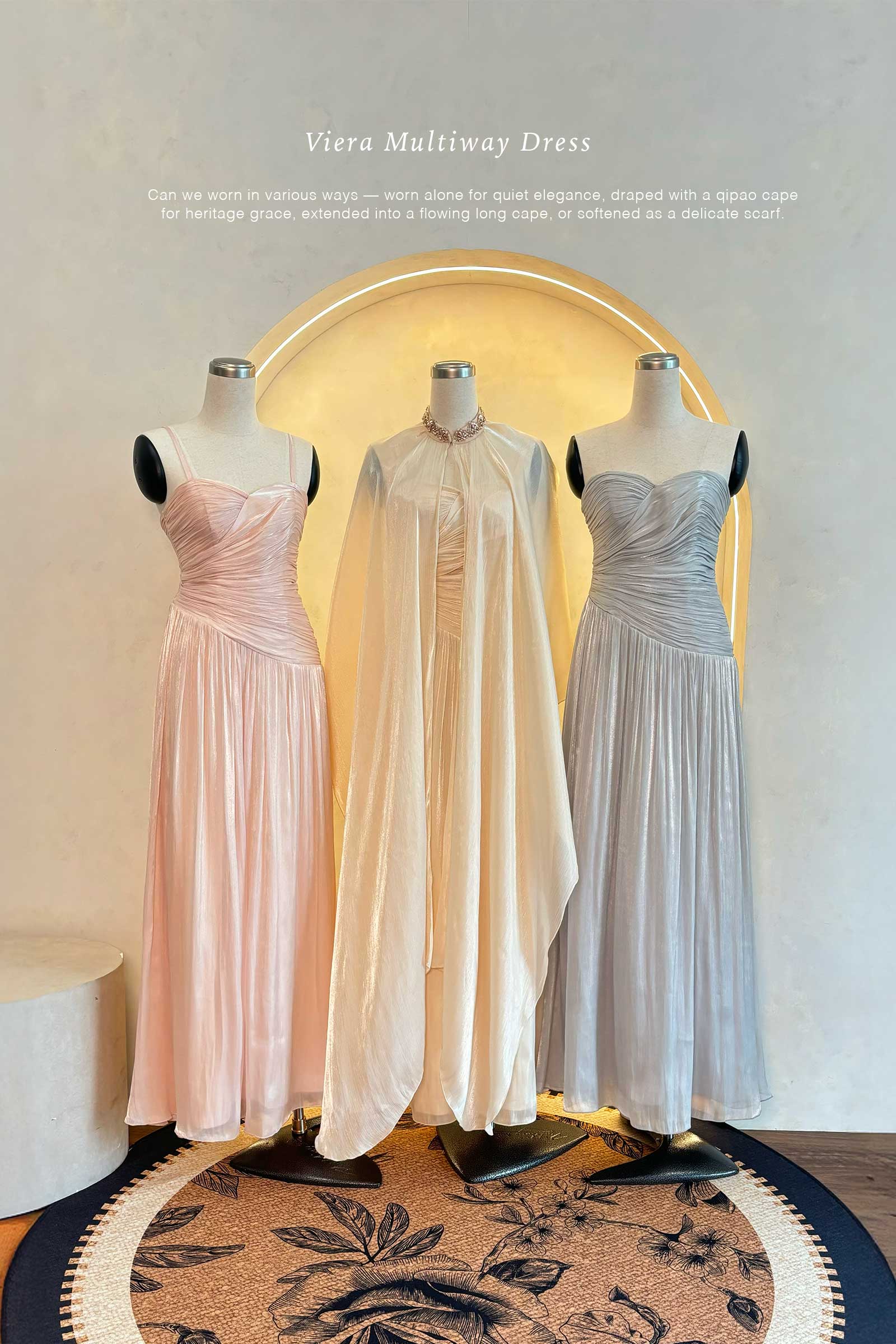 Viera Multiway Dress (Greyish Blue) - Image 7