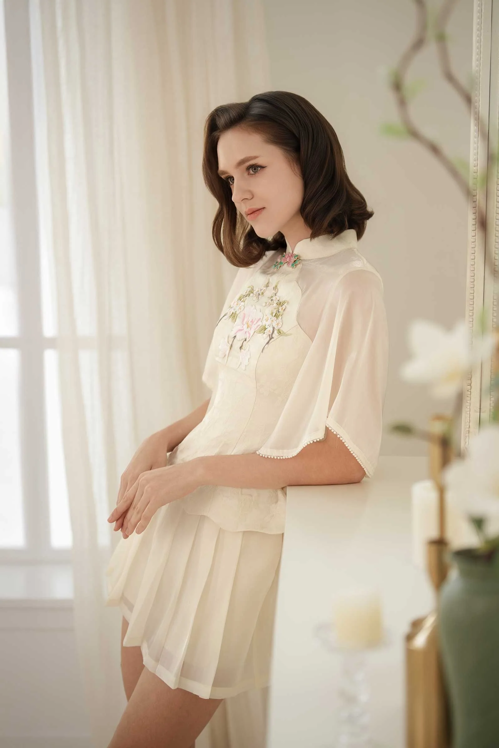 Ethereal Skort (Cream) - Image 6