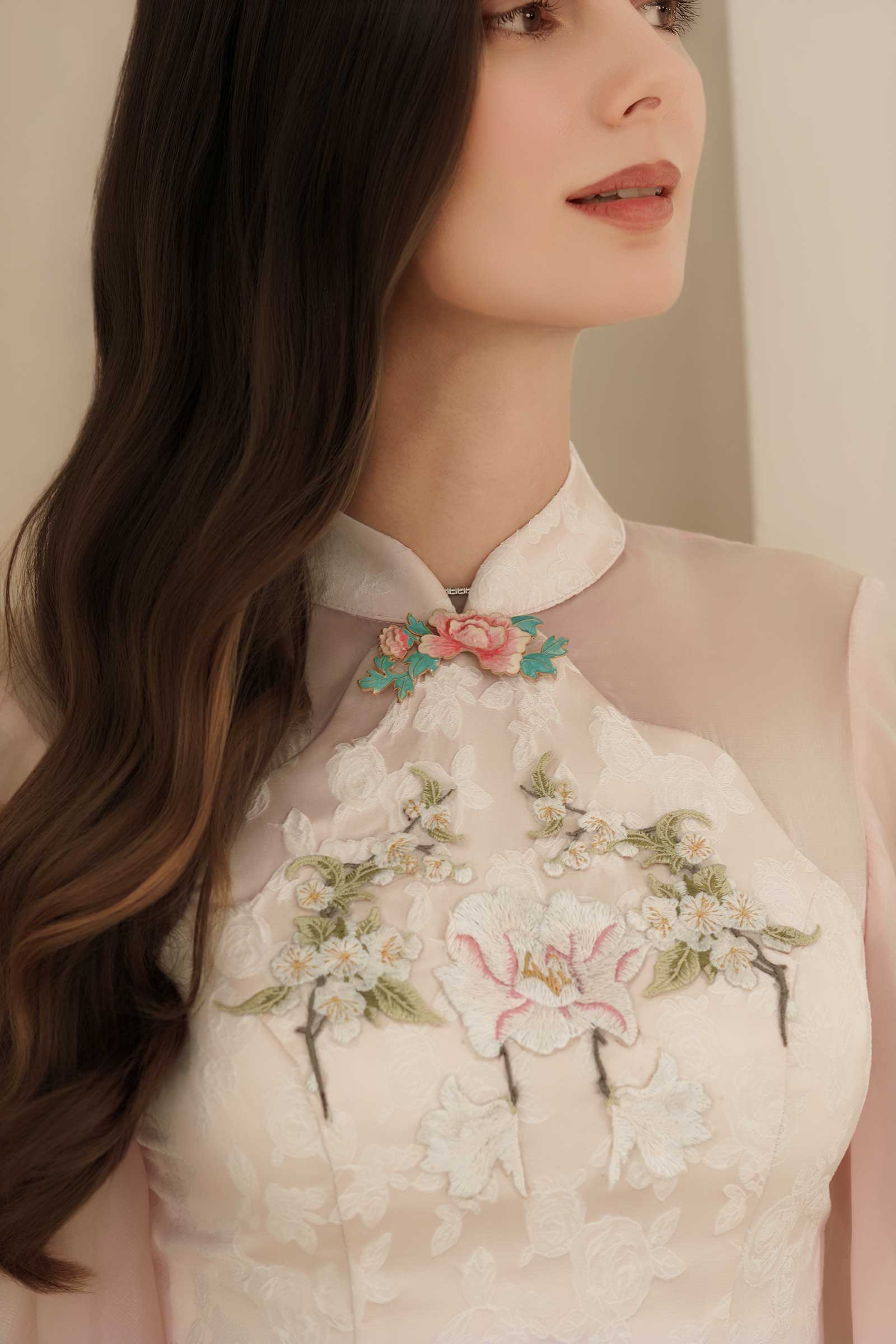 Ethereal Qipao Top (Pink) - Image 2