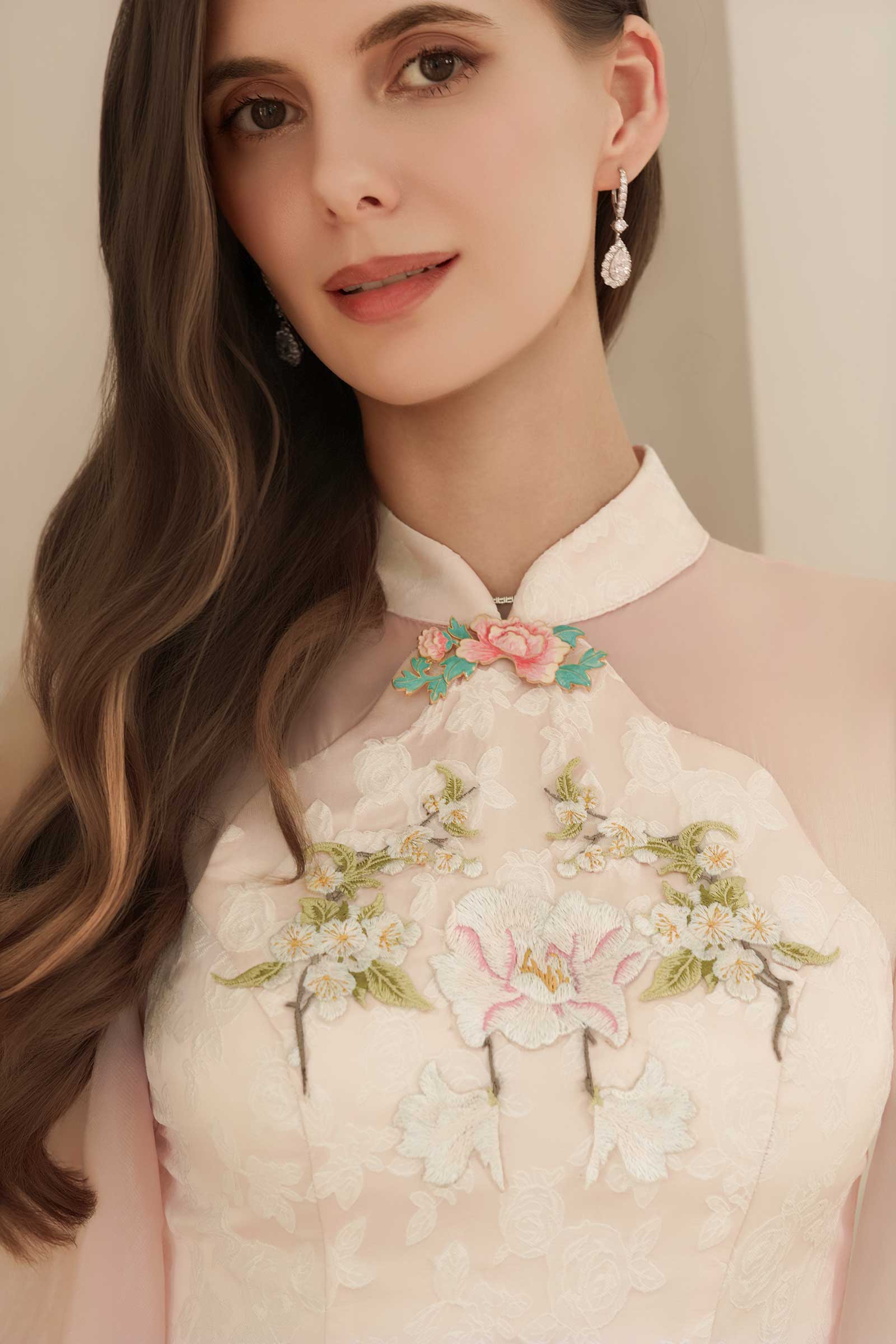 Ethereal Qipao Top (Pink) - Image 6