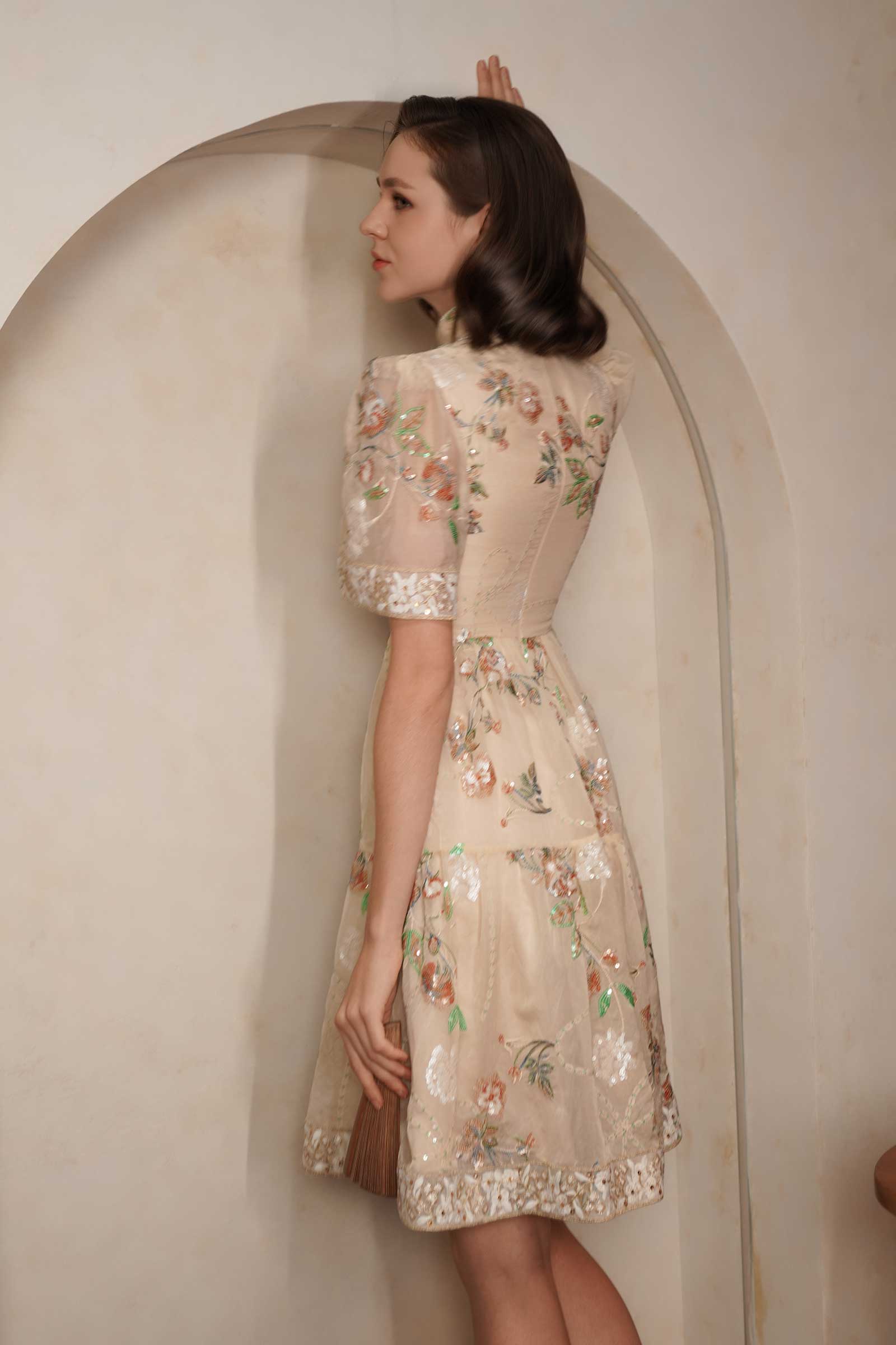 Fleur Qipao (Champagne) - Image 4