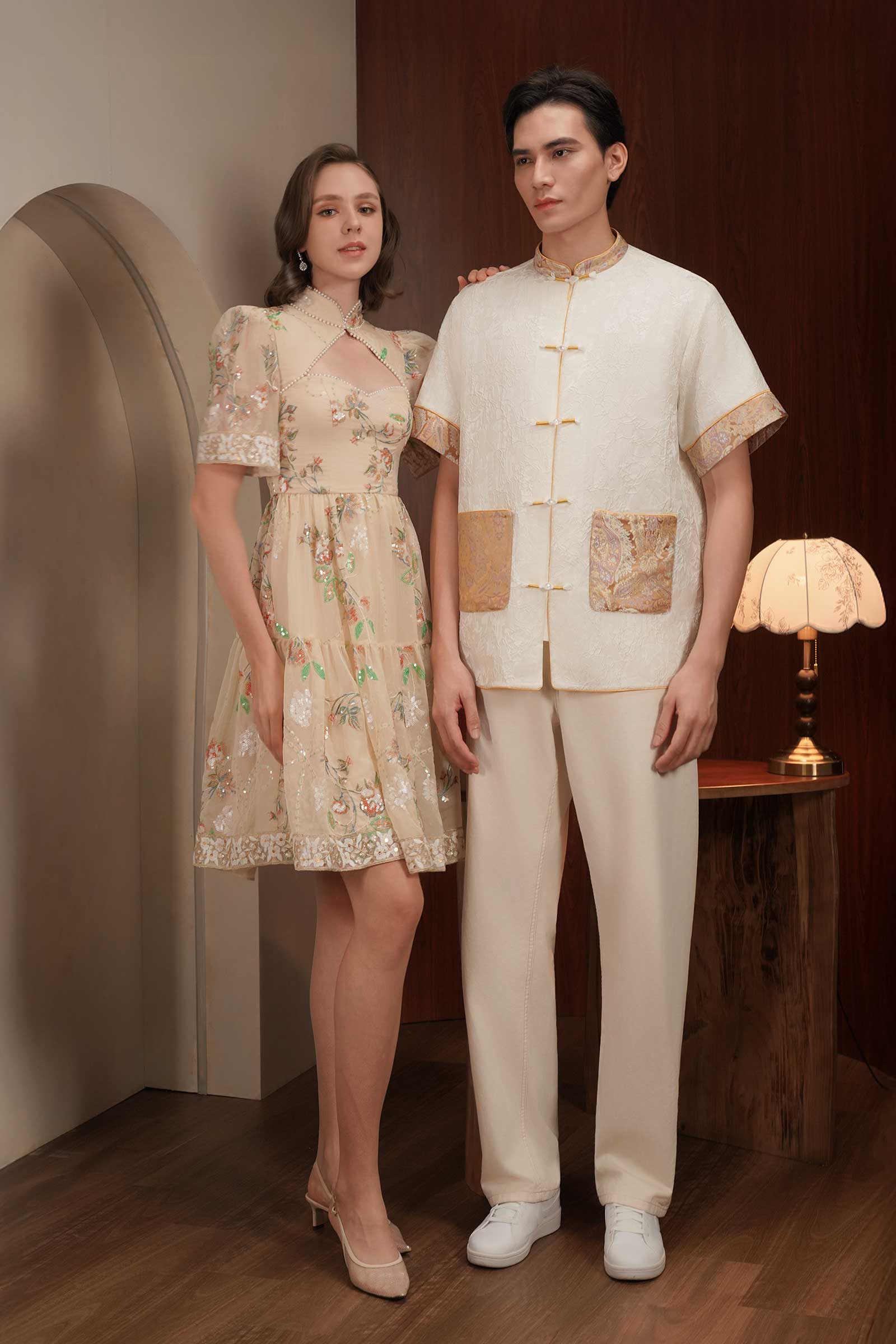 Fleur Qipao (Champagne) - Image 8