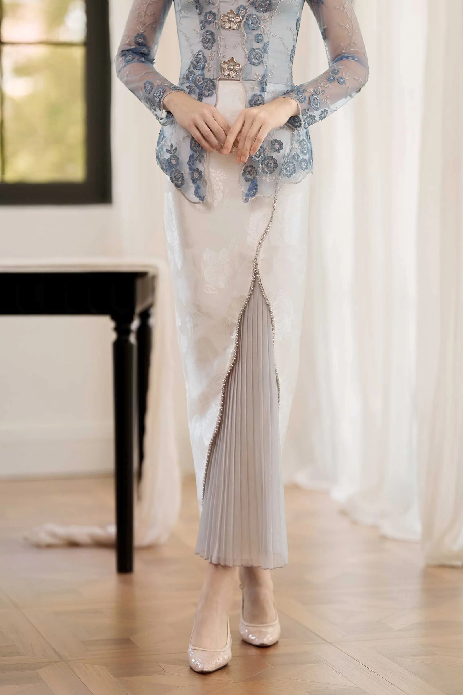 Mawar Kebaya Set (Blue) - Image 6