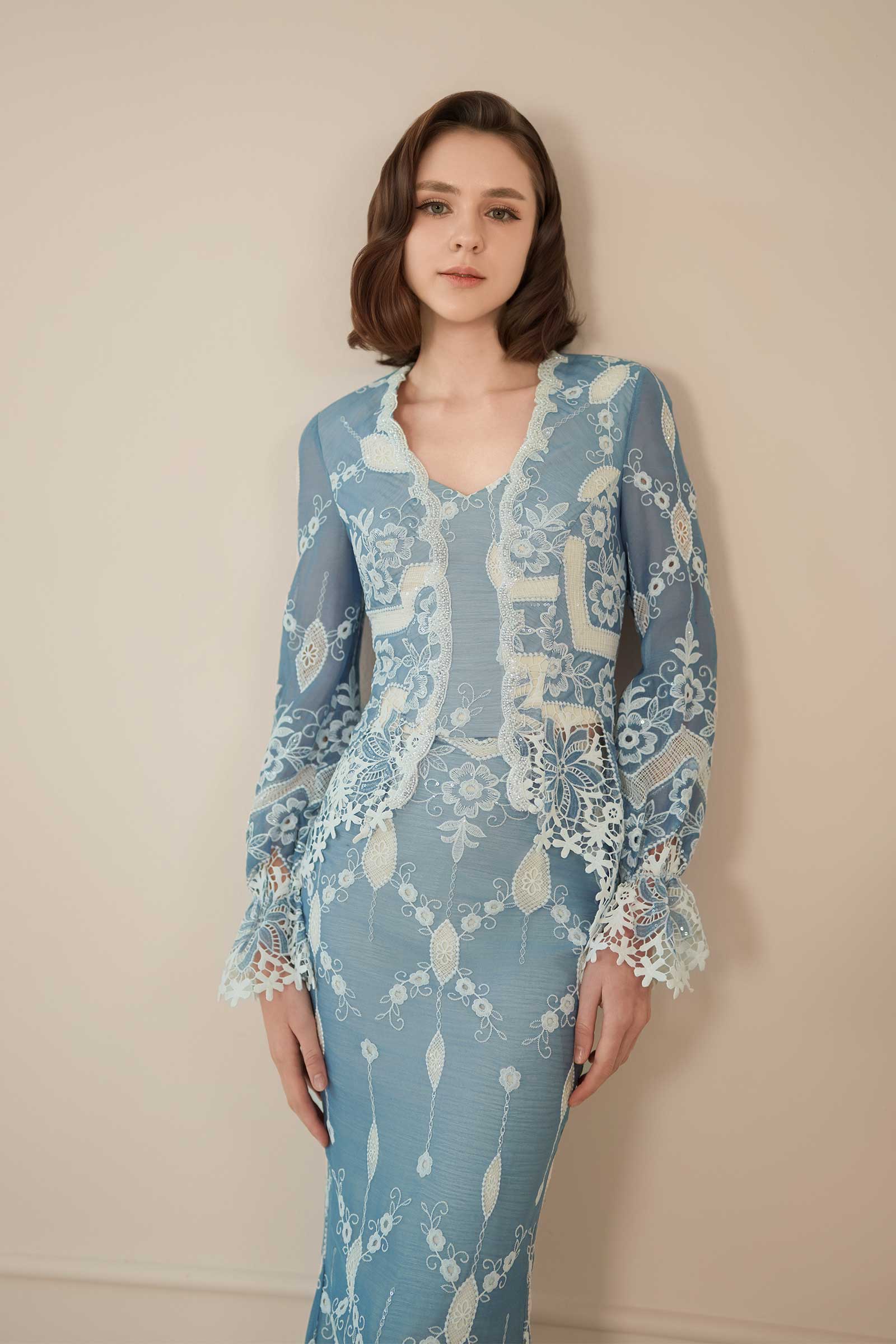 Rosalie Kebaya Set (Bluebell) - Image 15